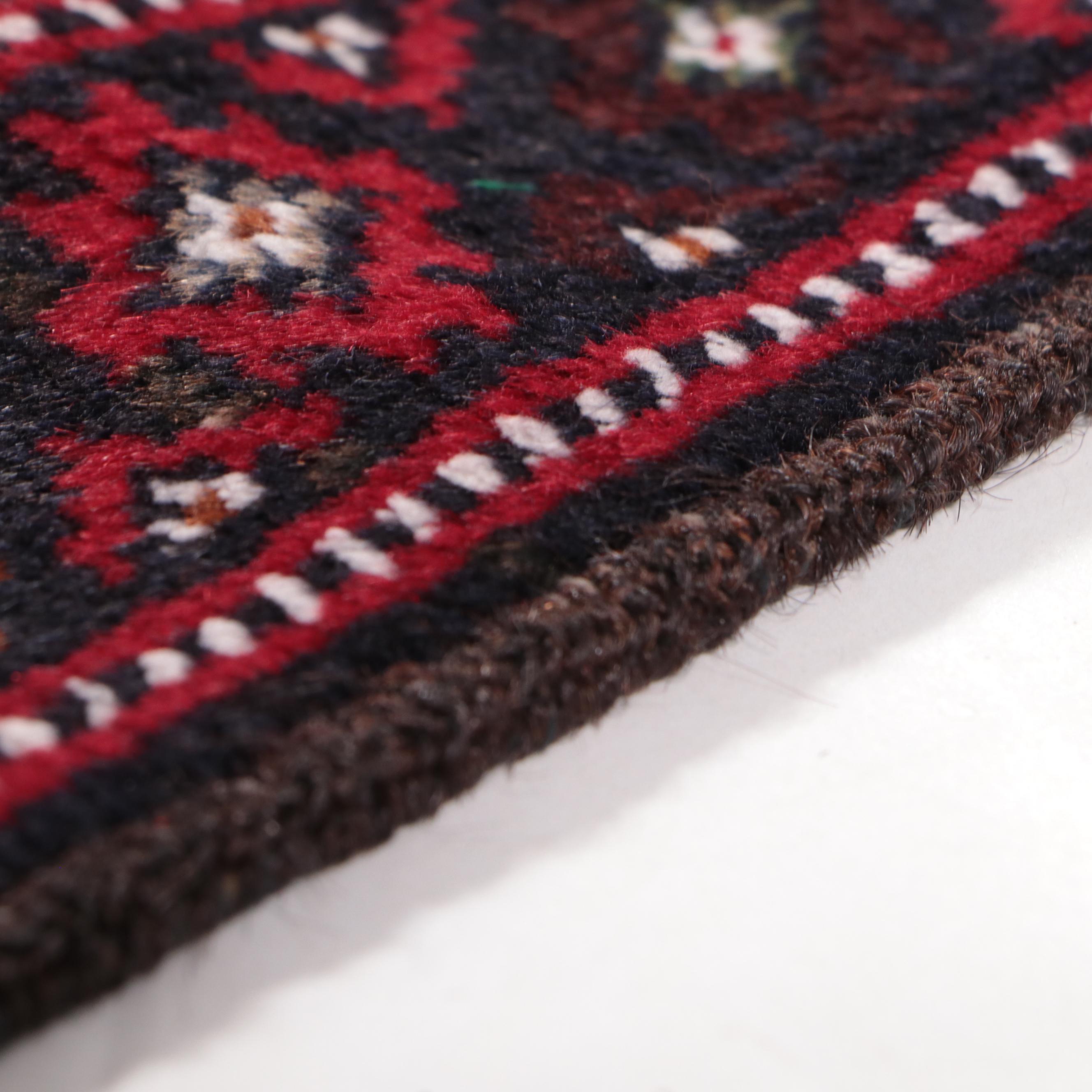 2'8 x 5' Hand-Knotted Afghan Bokhara Turkmen Gul Accent Rug