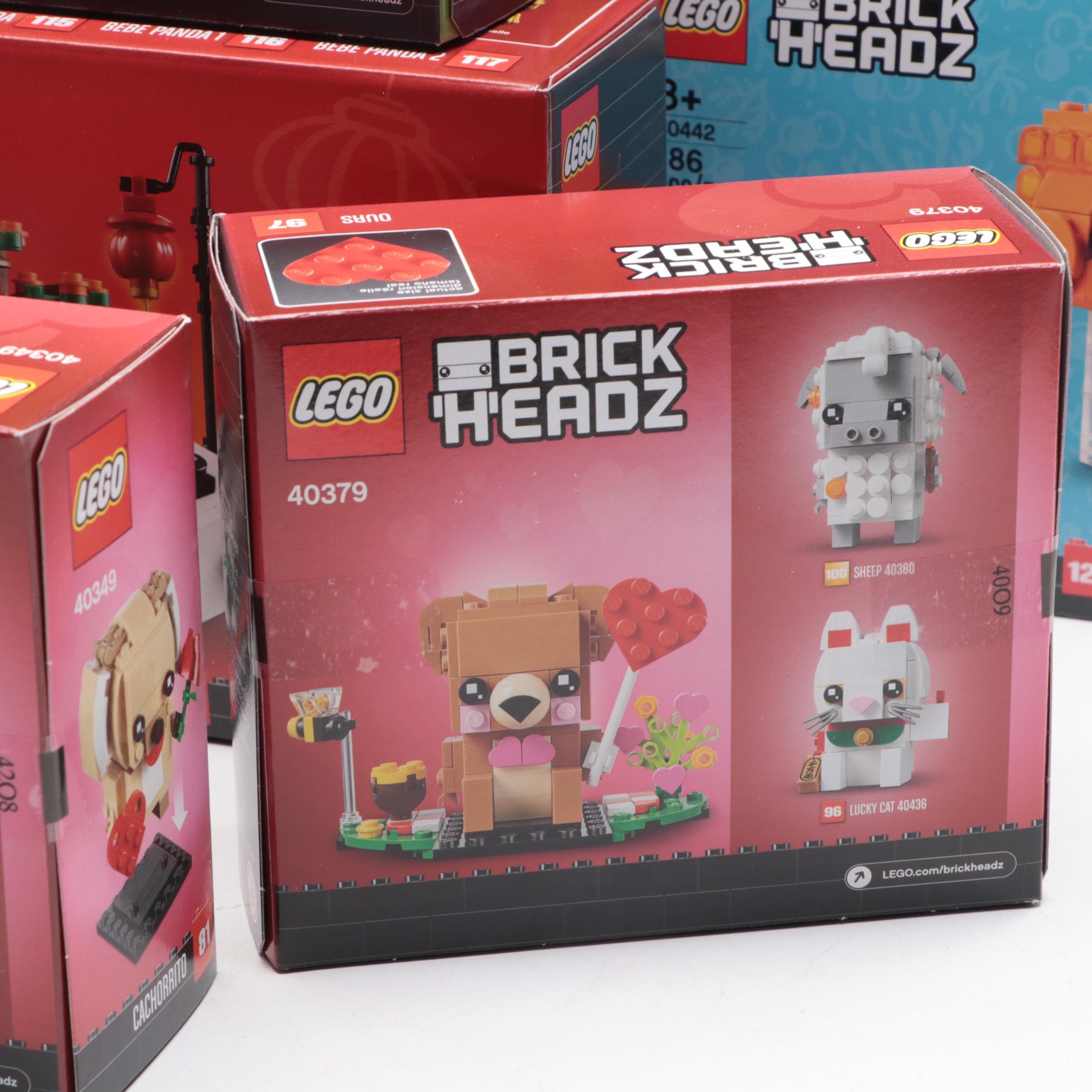 Pets and More LEGO Brick Headz Figures