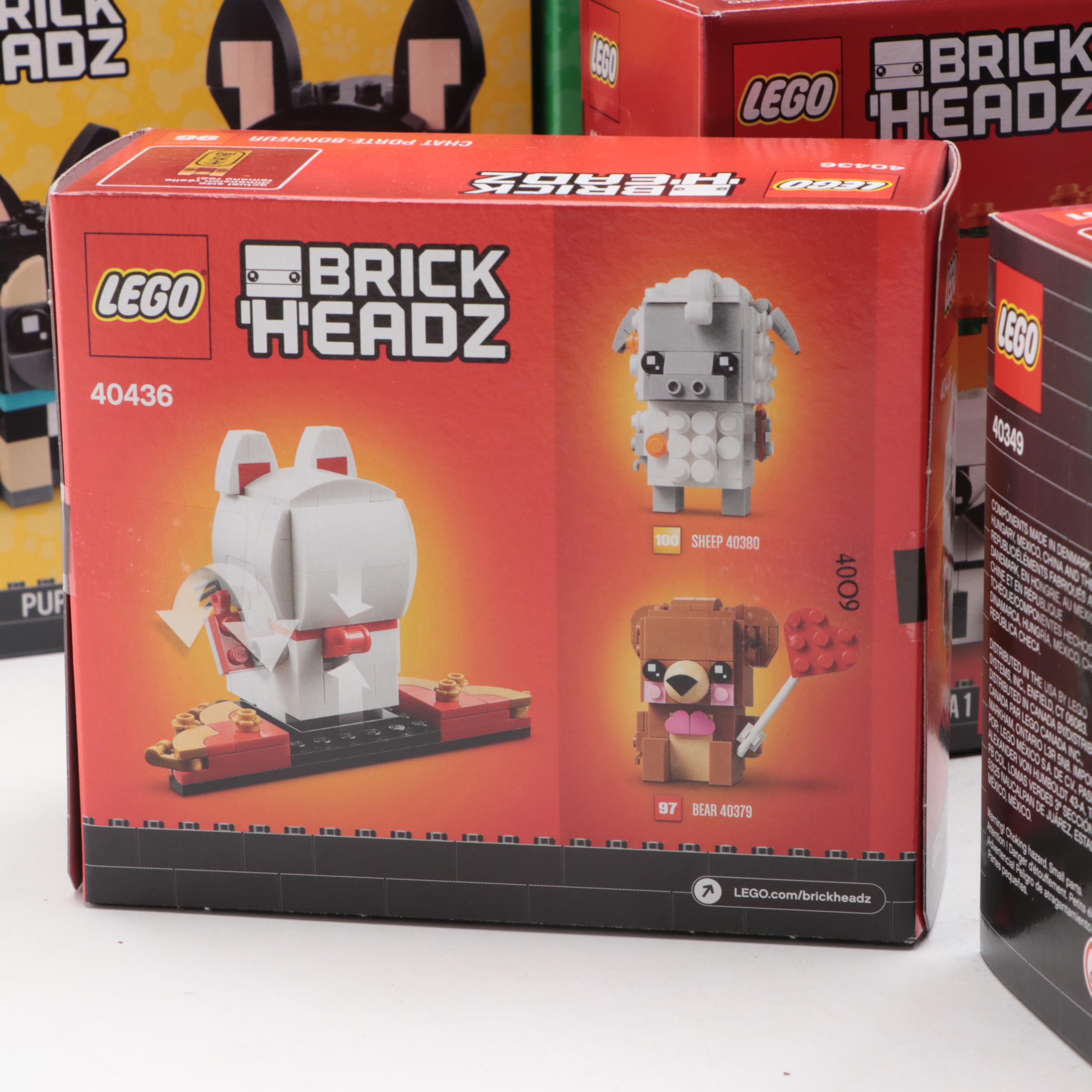 Pets and More LEGO Brick Headz Figures