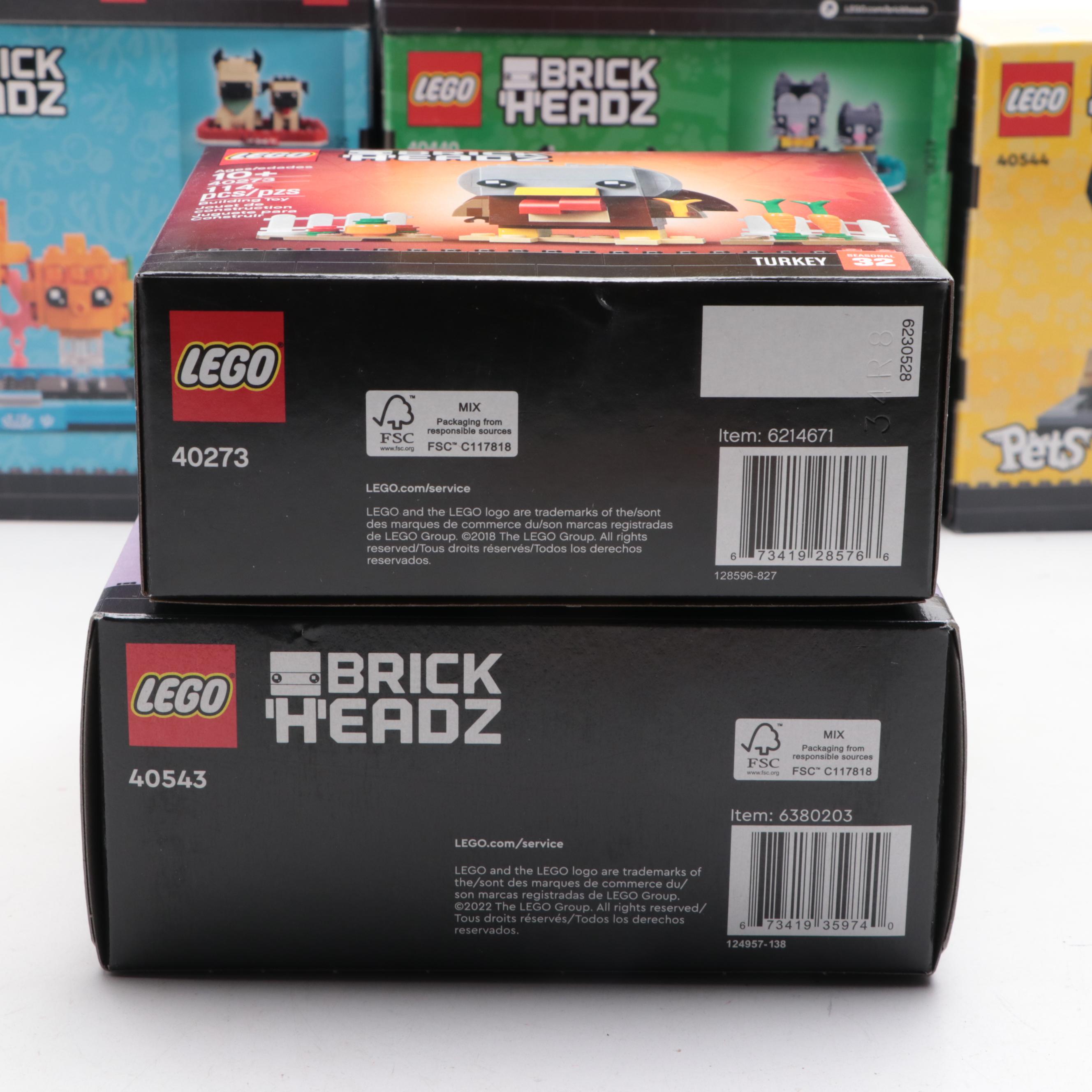 Pets and More LEGO Brick Headz Figures