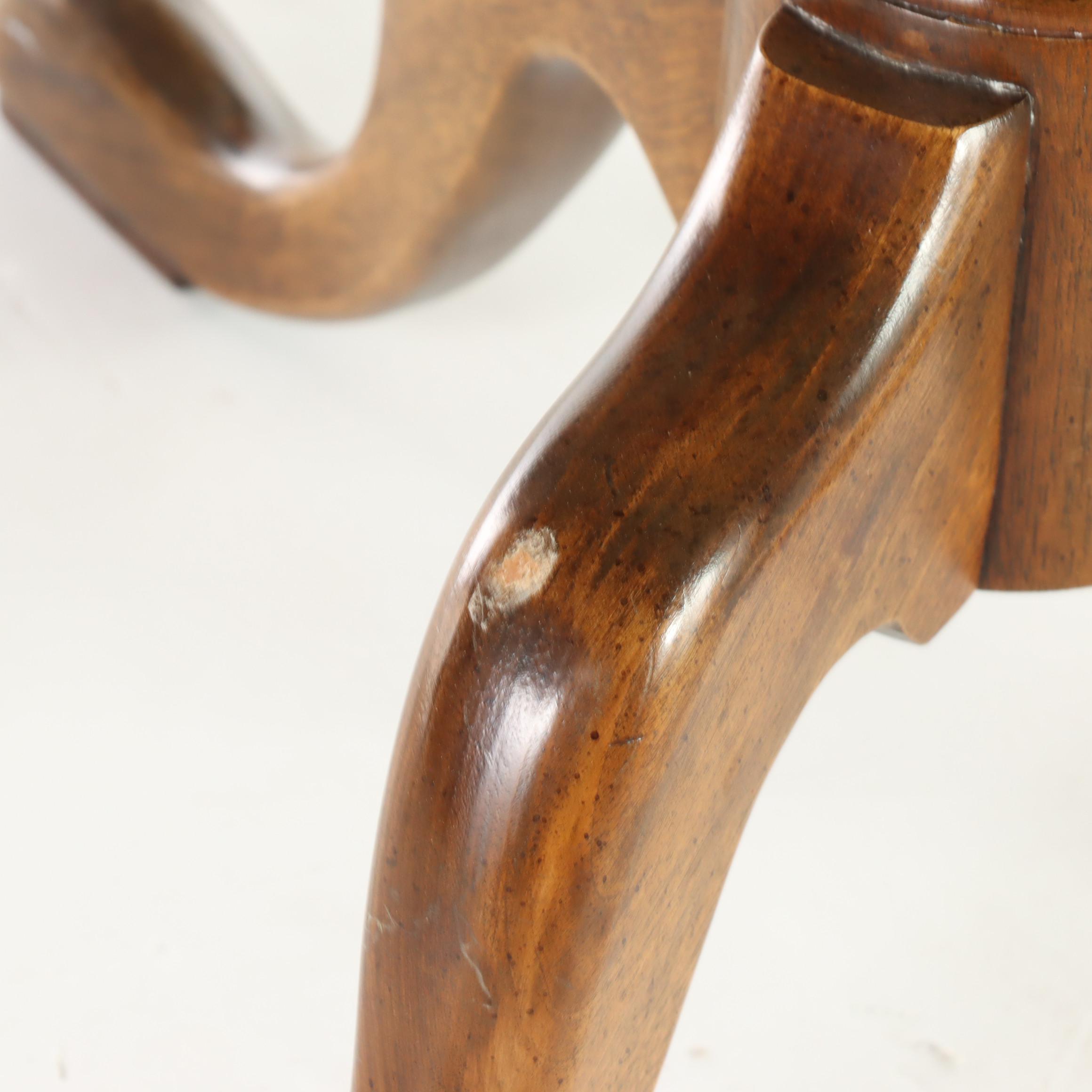 Queen Anne Style Mahogany Coffee Table, Mid to Late 20th Century