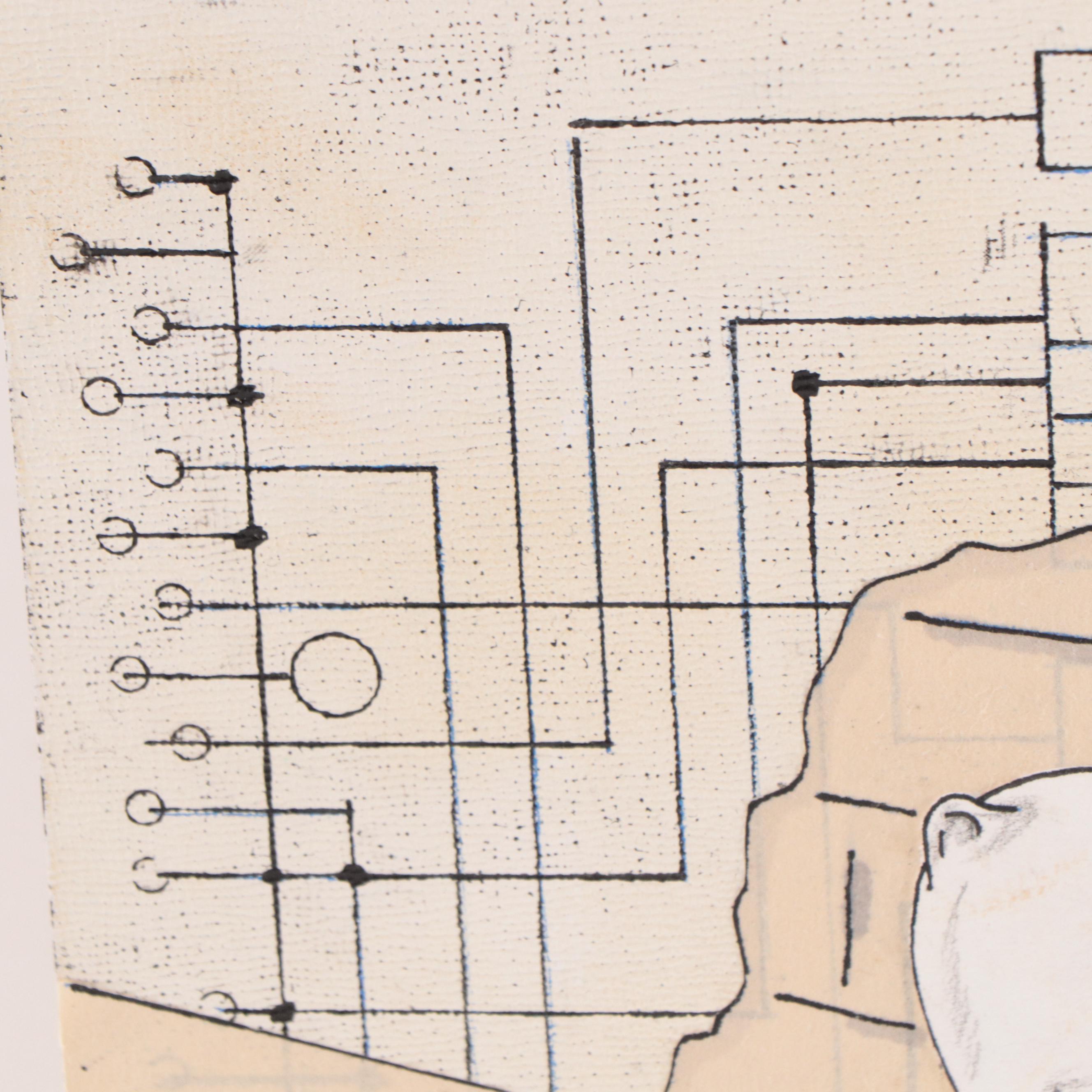 Ryan Nelson Mixed Media Painting "I Waited," 2011