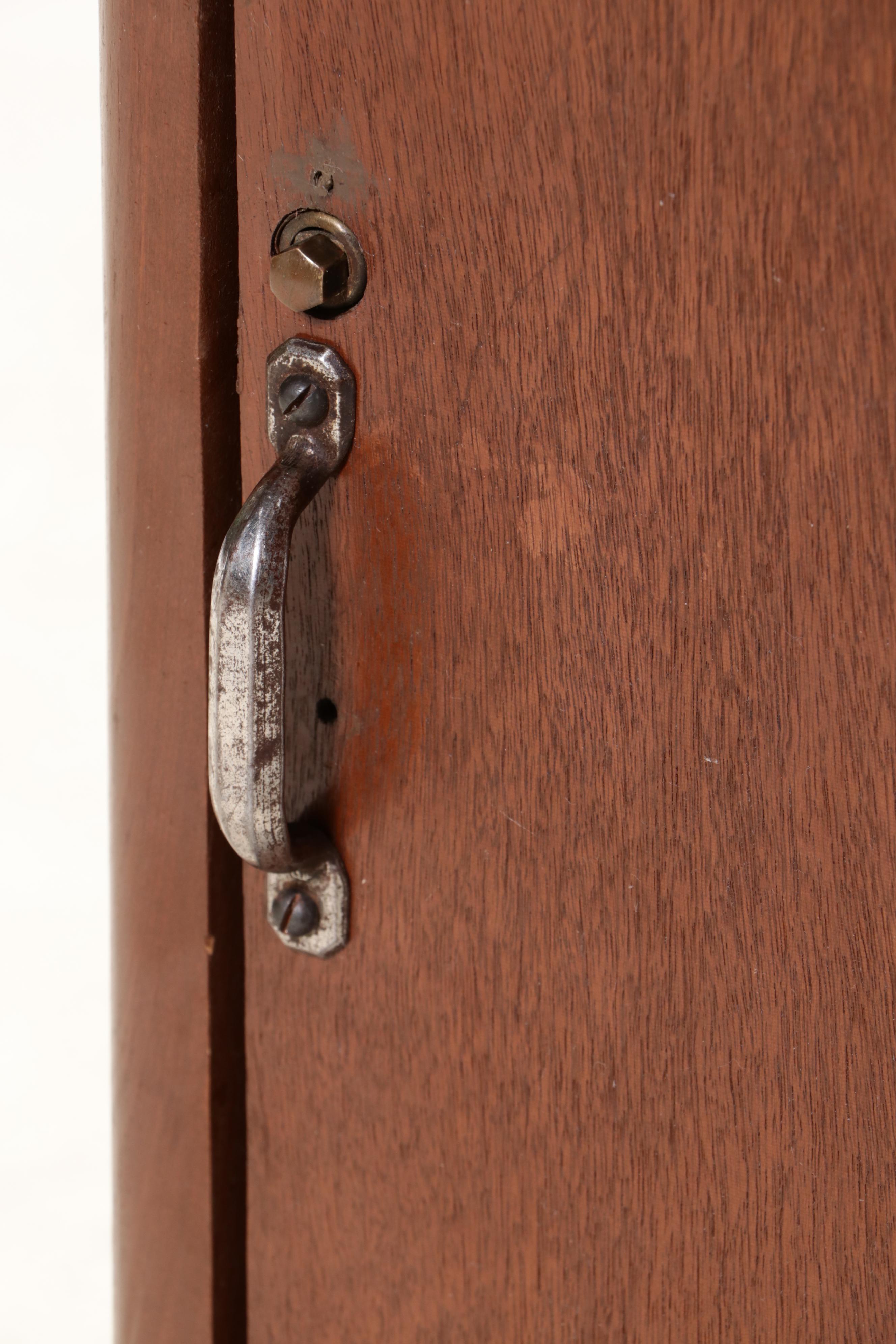Late Victorian Mahogany Finish Sheet Music Cabinet, Early 20th Century