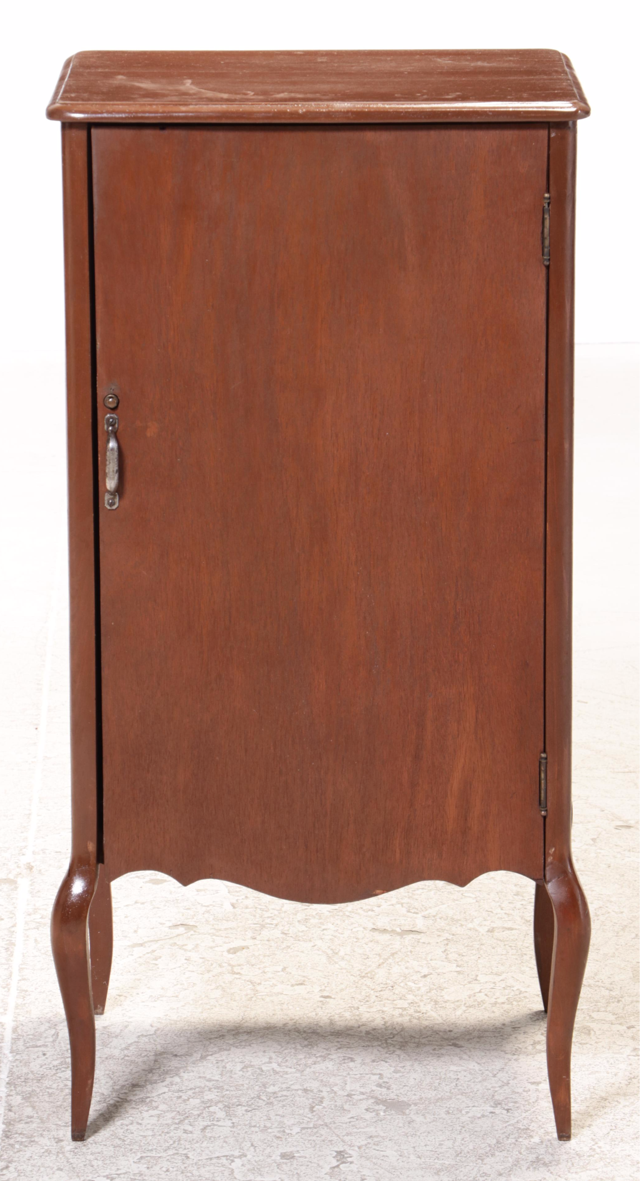 Late Victorian Mahogany Finish Sheet Music Cabinet, Early 20th Century