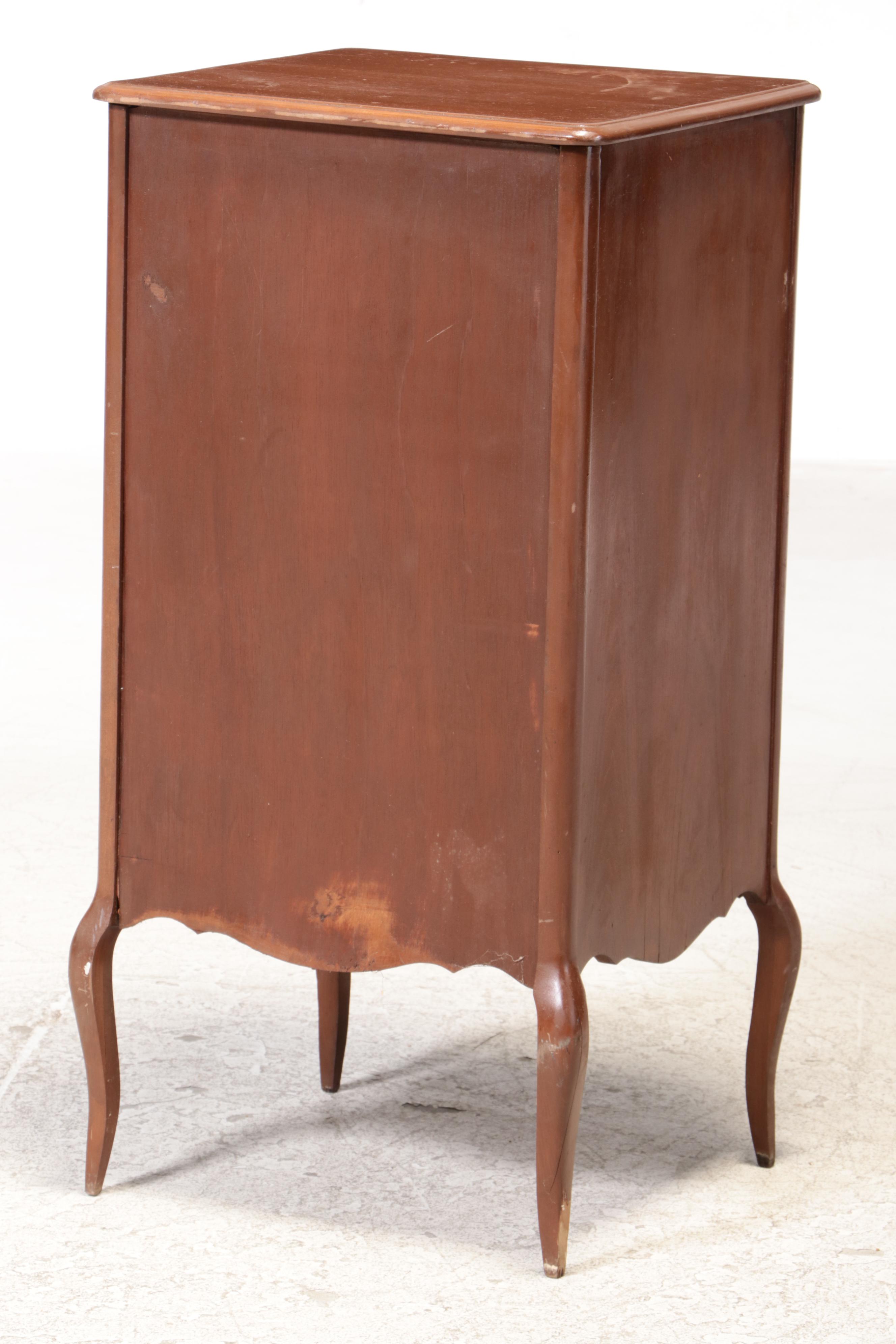 Late Victorian Mahogany Finish Sheet Music Cabinet, Early 20th Century