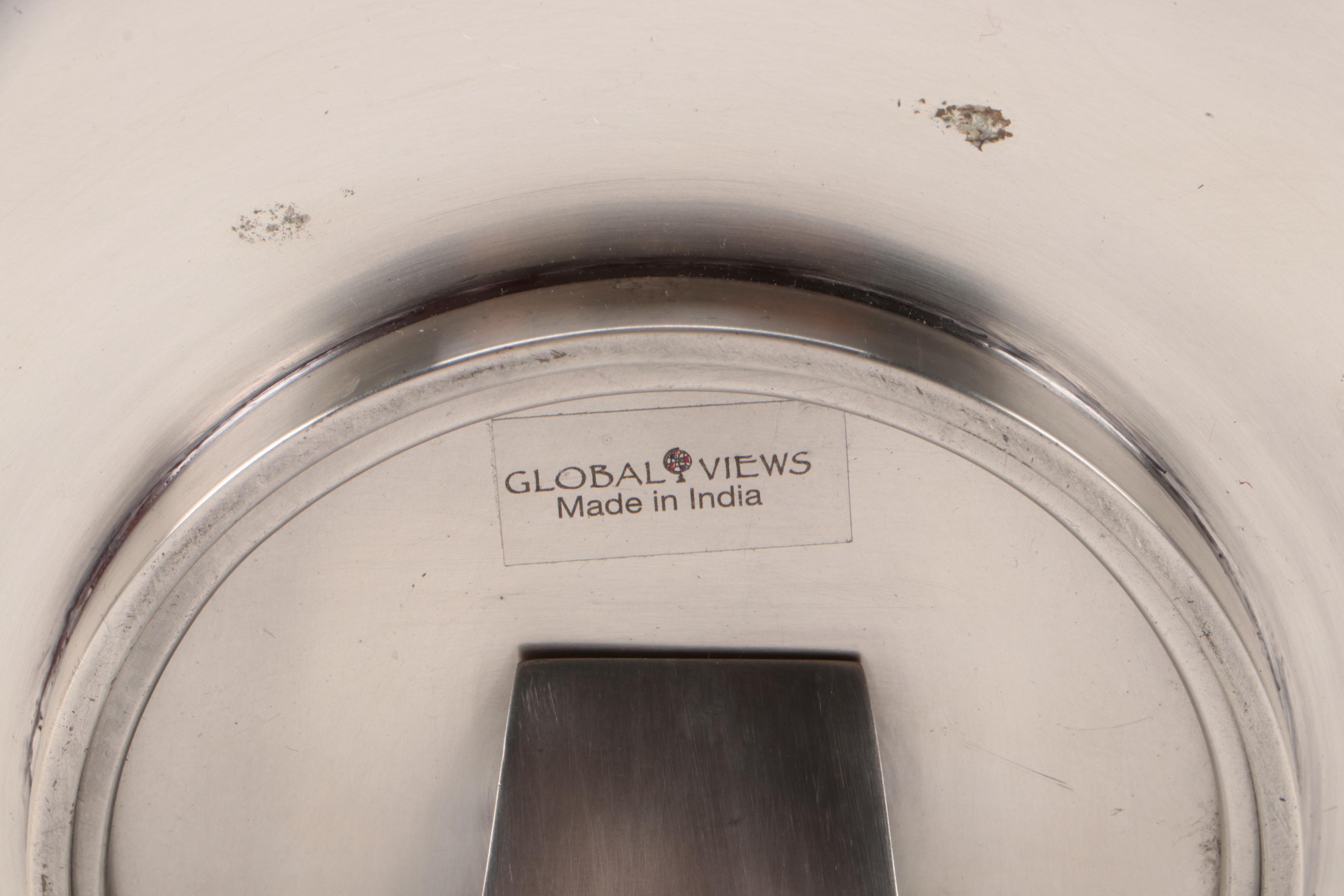 Alligator Wall Hook with Collection of Pink and Silver Table Décor