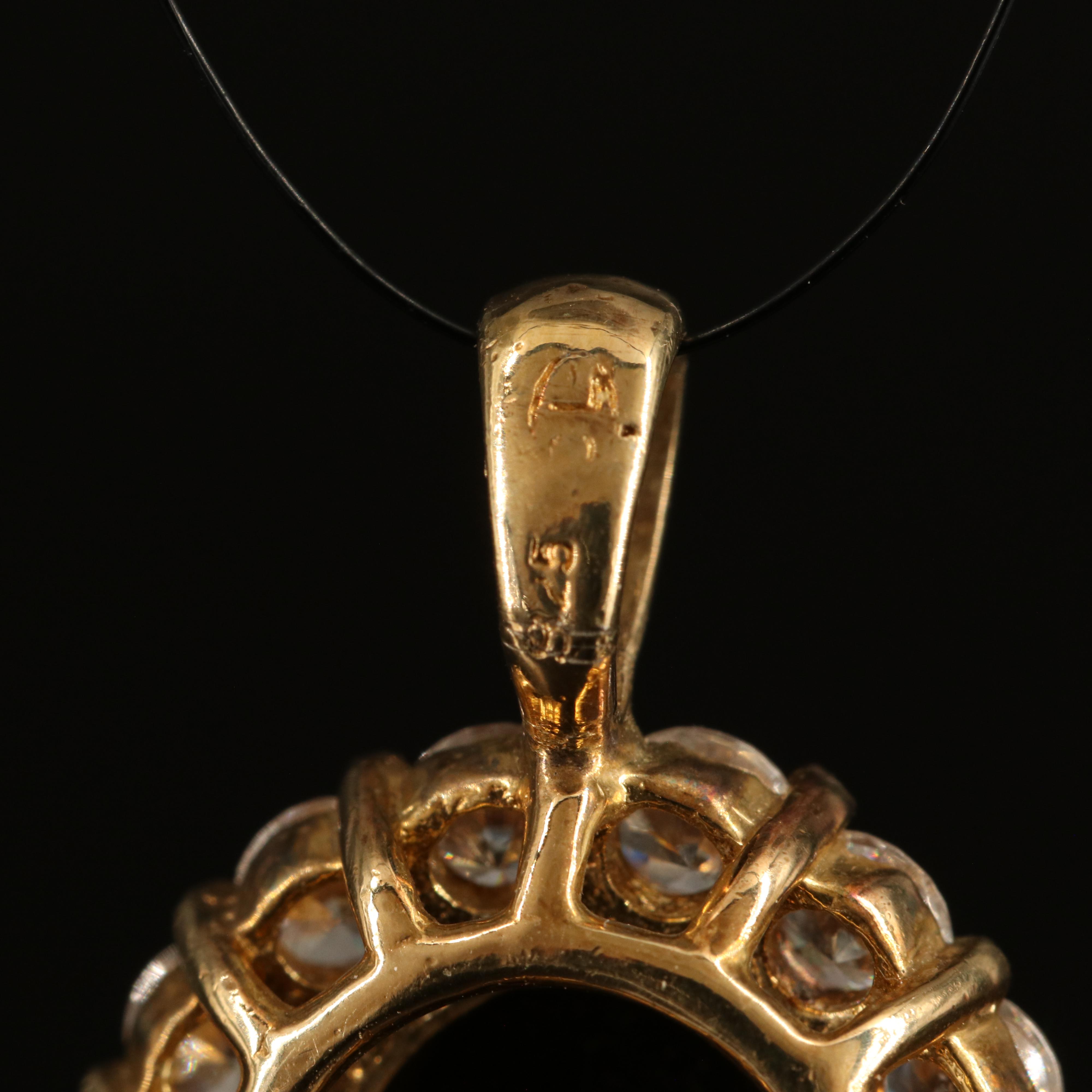 Sterling Opal Triplet and Cubic Zirconia Pendant