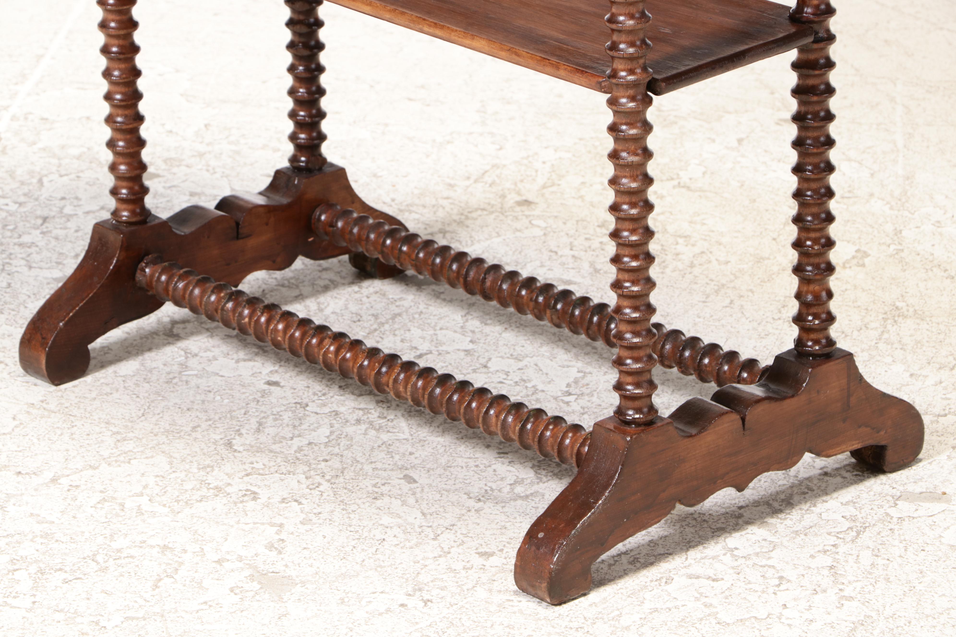 Victorian Spool-Turned Work Table, Late 19th Century