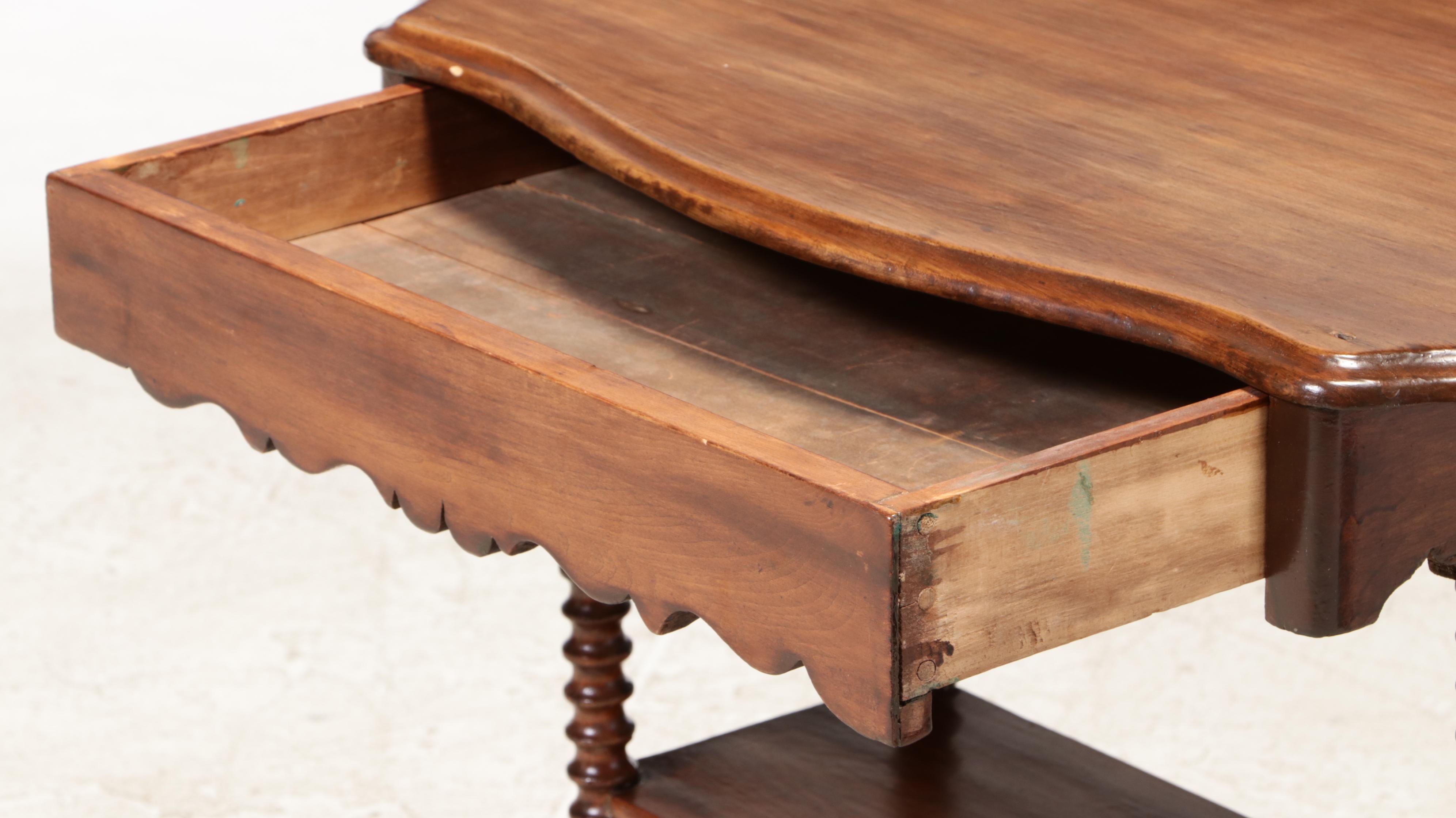 Victorian Spool-Turned Work Table, Late 19th Century