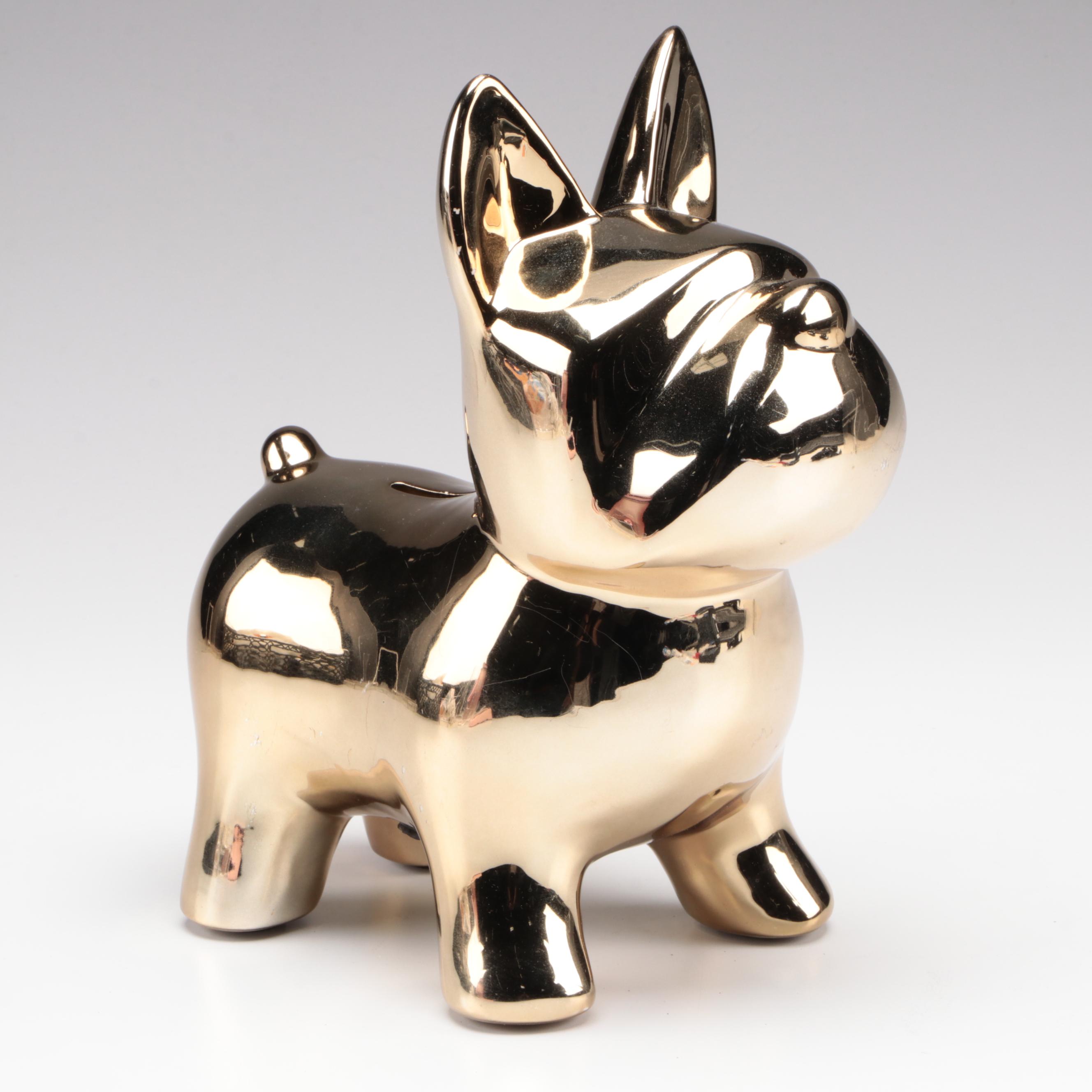 Tiffany & Co. Hippo Bank Coin Bank with Other Contemporary Coin Banks