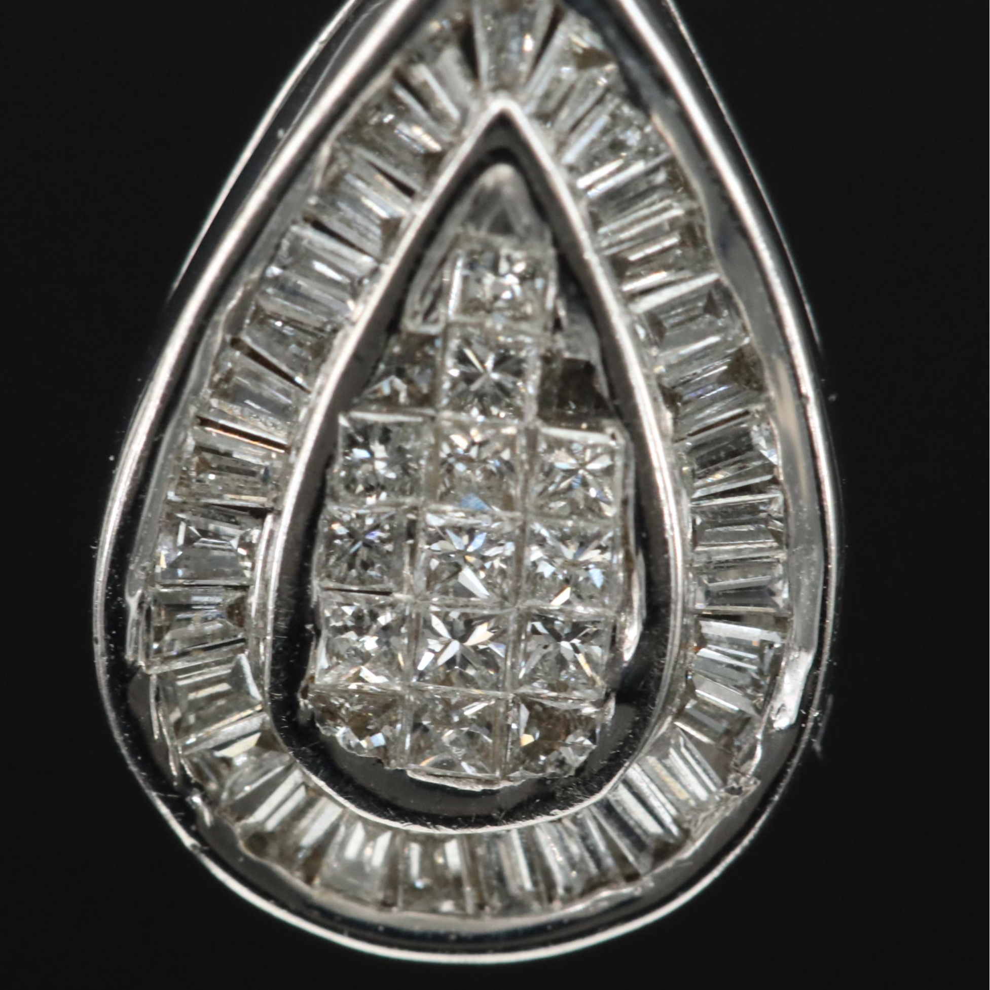 14K 0.51 CTW Diamond Teardrop Pendant Necklace