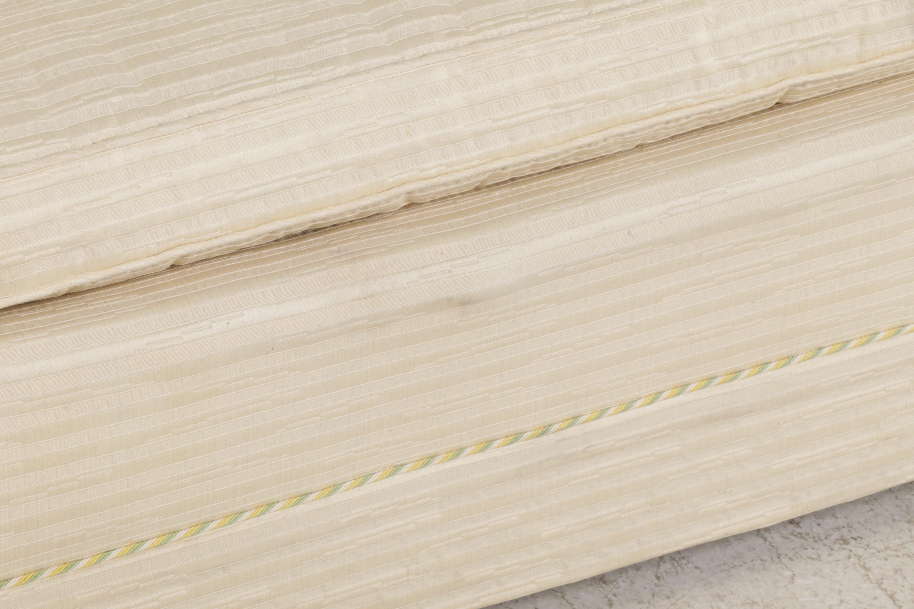 Custom-Upholstered Loveseat Sofa, Mid to Late 20th Century