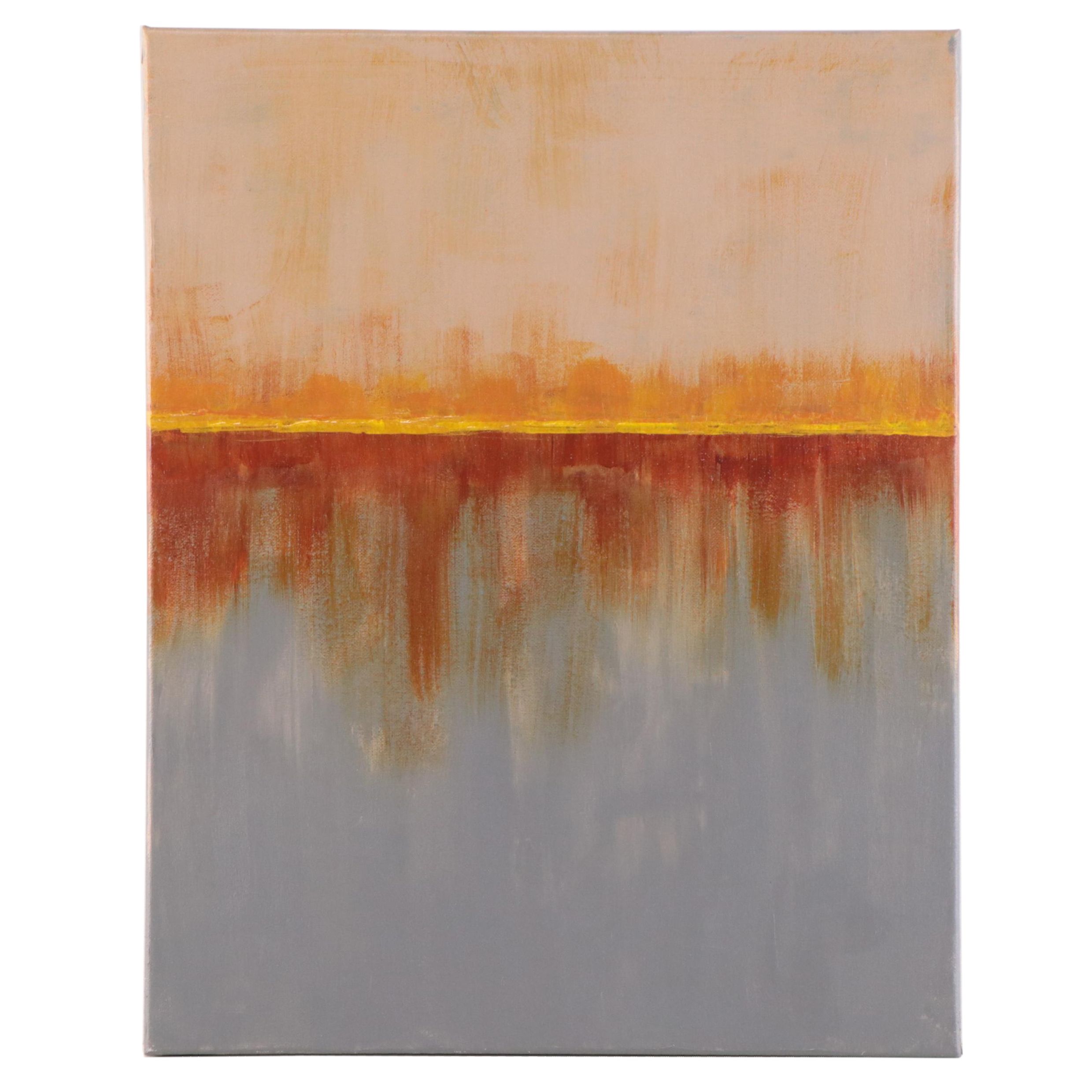 Sanna Acrylic Painting "Breaking Light," 21st Century