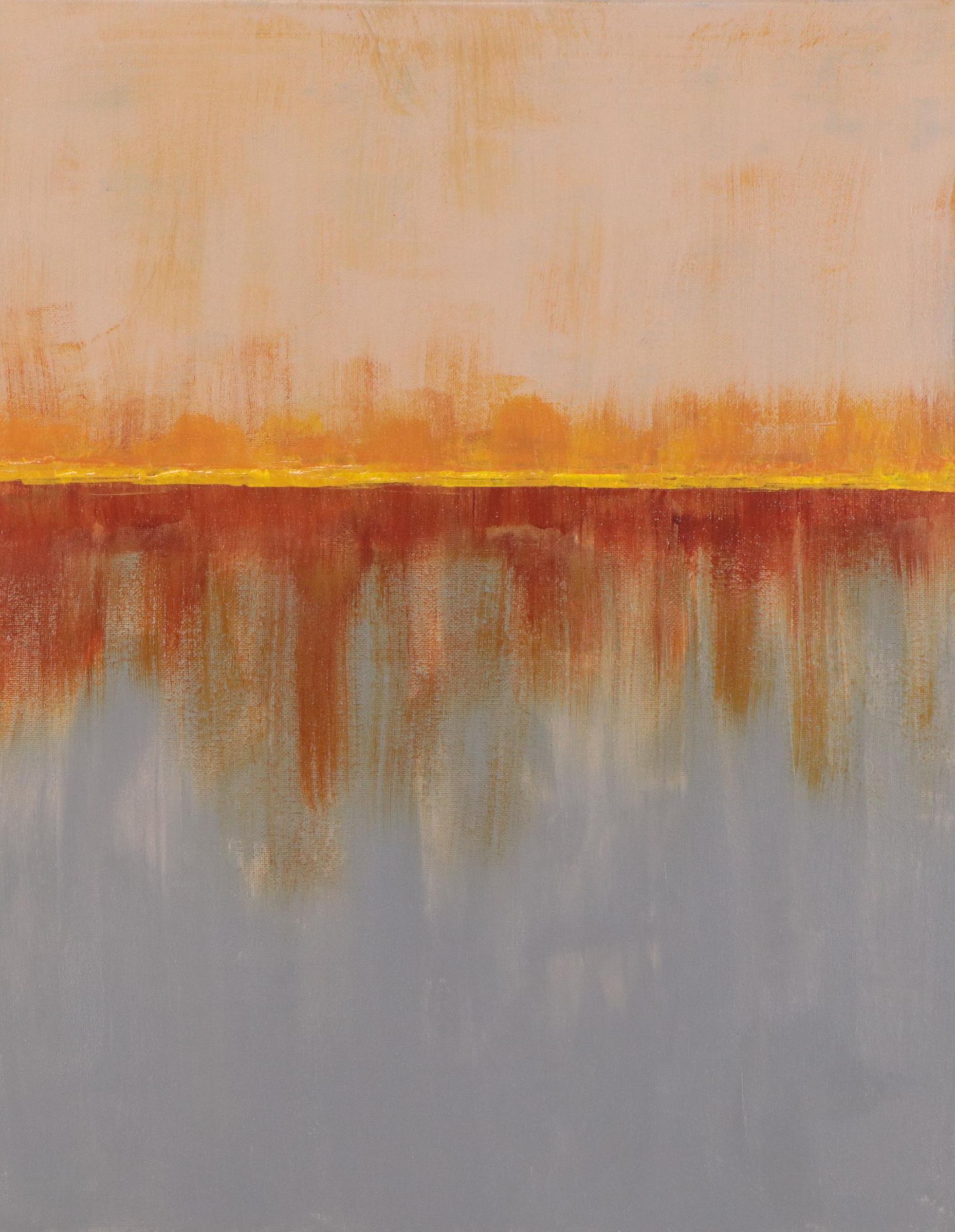 Sanna Acrylic Painting "Breaking Light," 21st Century