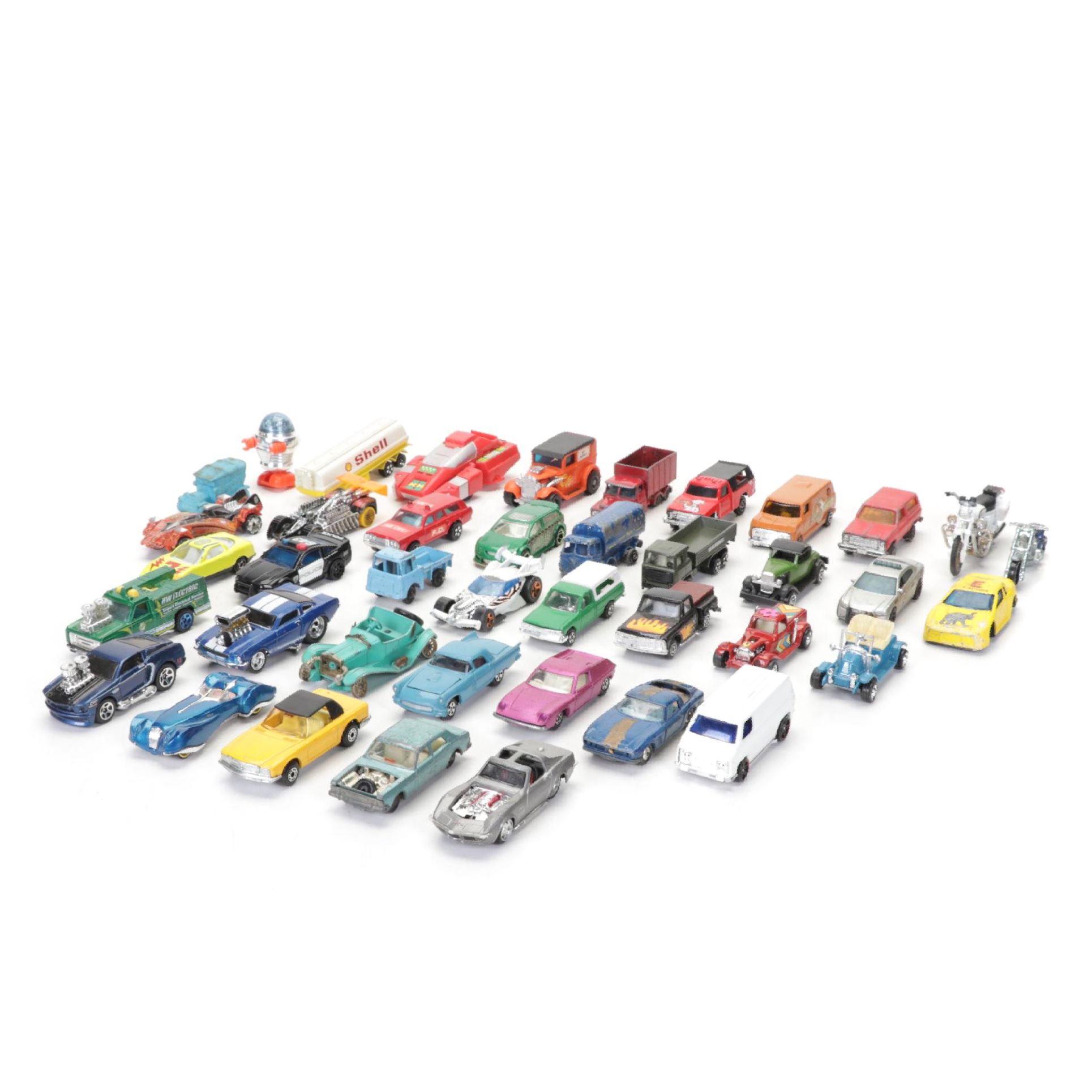 Lesney, Ertl, Hot Wheels, Maisto, Funline with Other Diecast Toy Cars