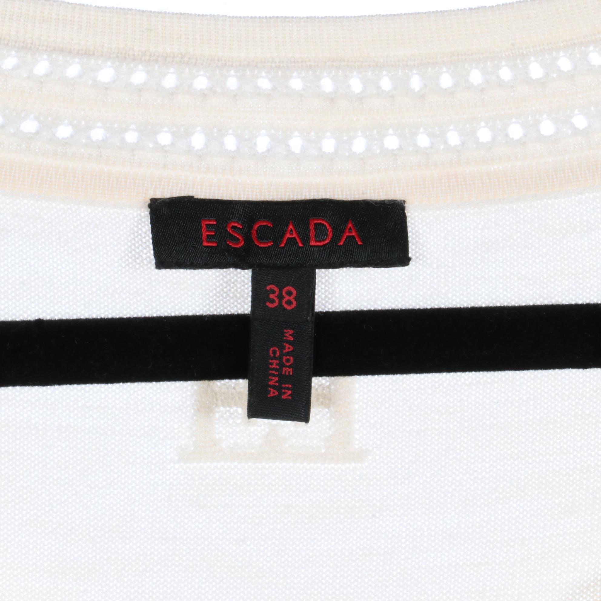 Escada Blouses and Knit Tops with Carolina Herrera Ruffle Blouse and Knit Tops