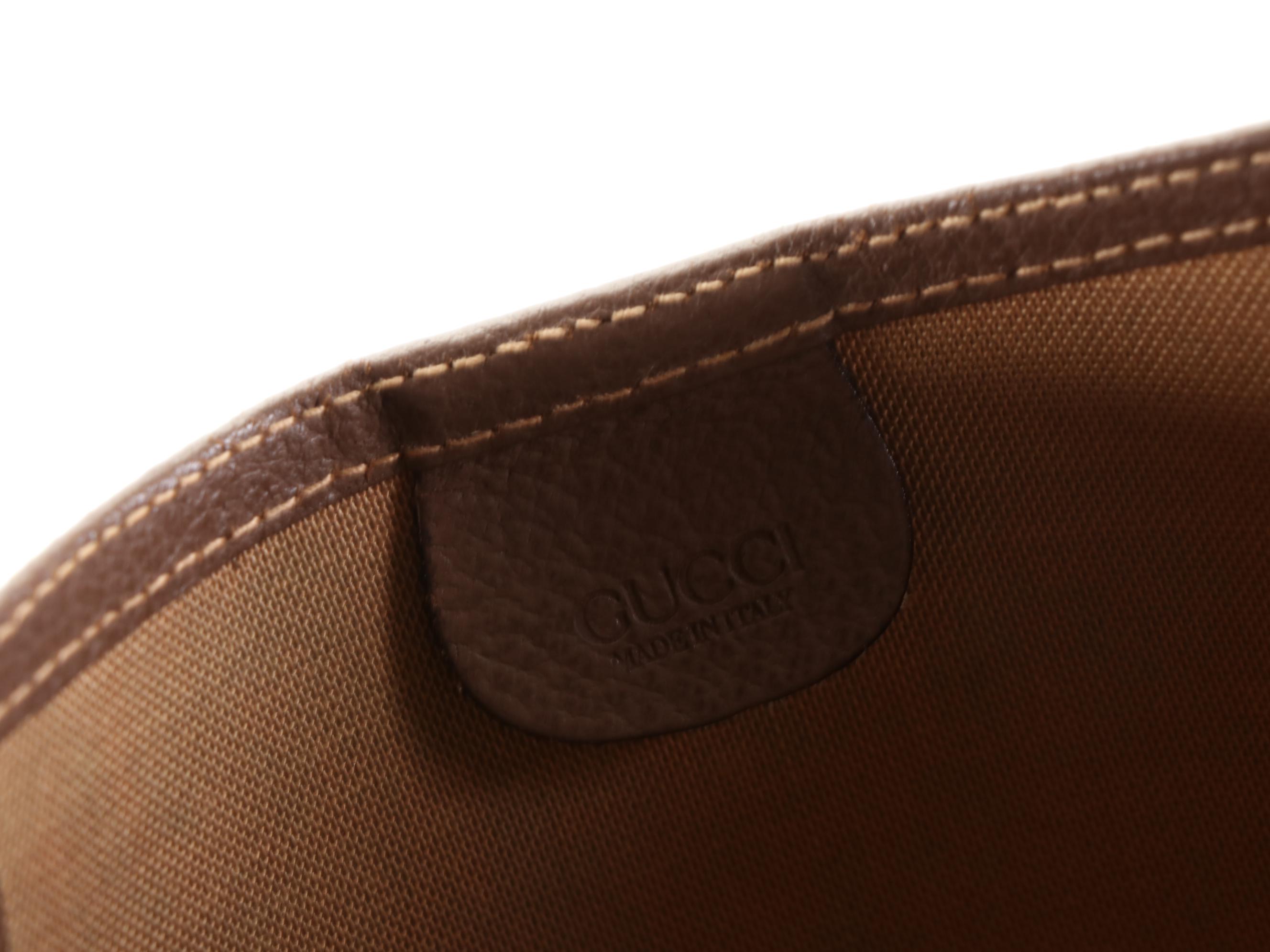 Gucci Accessory Collection GG Supreme and Leather Tote with Web Strap