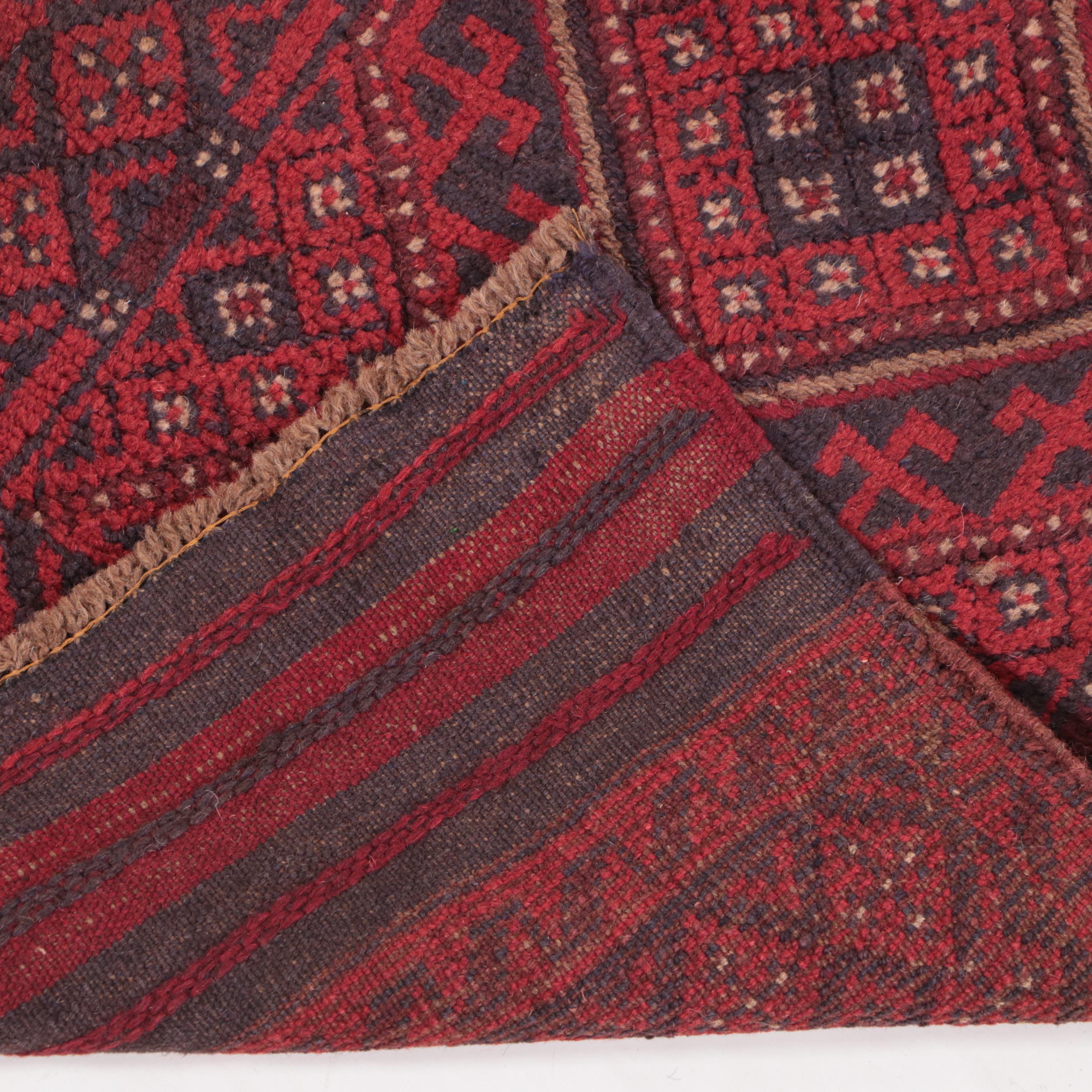 1'11 x 8'5 Handwoven Afghan Baluch Mixed Technique Carpet Runner