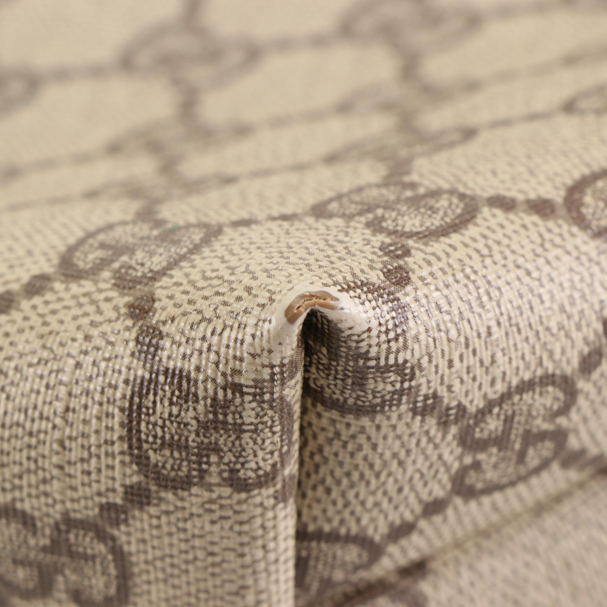 Gucci Accessory Collection GG Supreme and Leather Tote with Web Strap