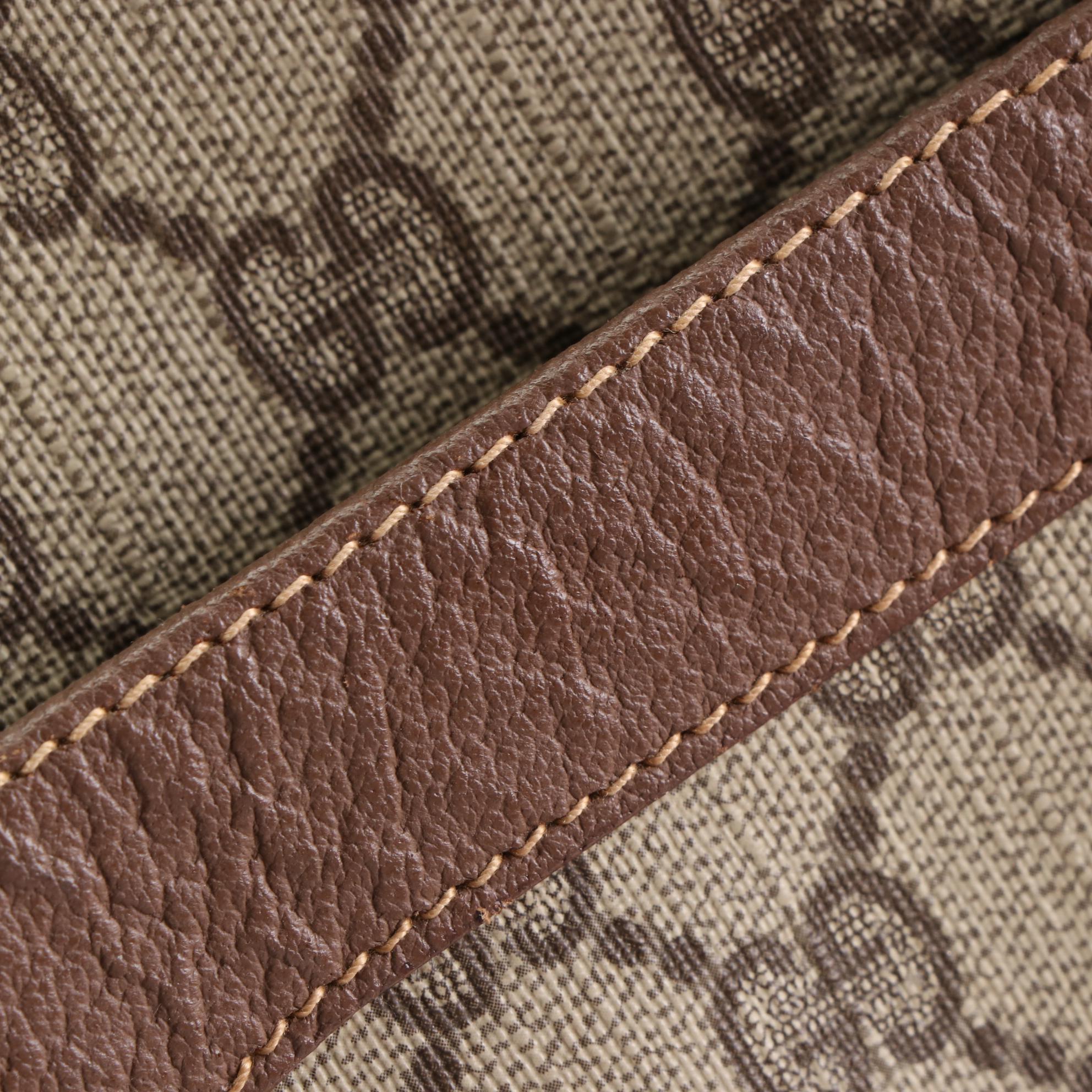 Gucci Accessory Collection GG Supreme and Leather Tote with Web Strap