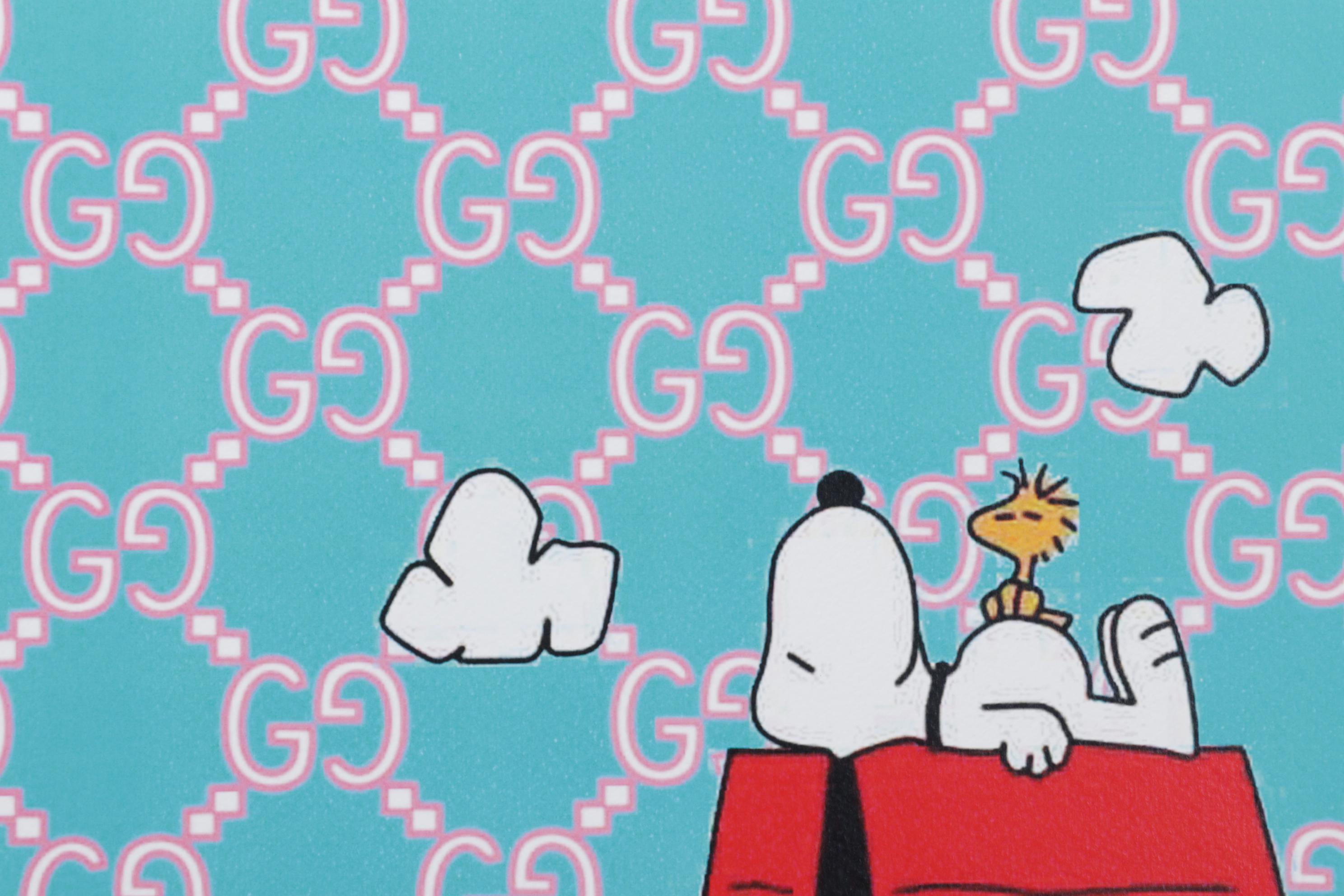 Death NYC Digital Pop Art Print "Charlie Brown, Snoopy, Woodstock / Gucci"