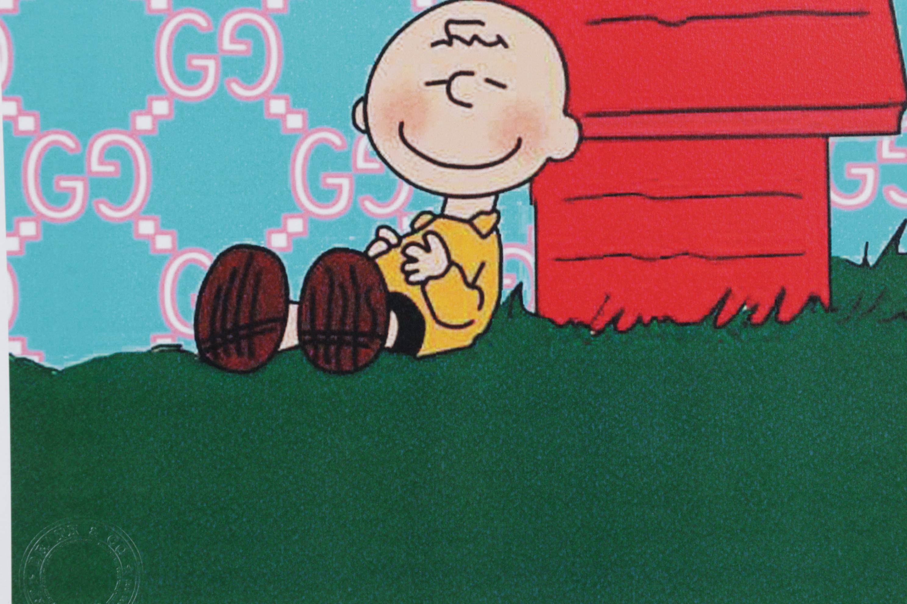 Death NYC Digital Pop Art Print "Charlie Brown, Snoopy, Woodstock / Gucci"
