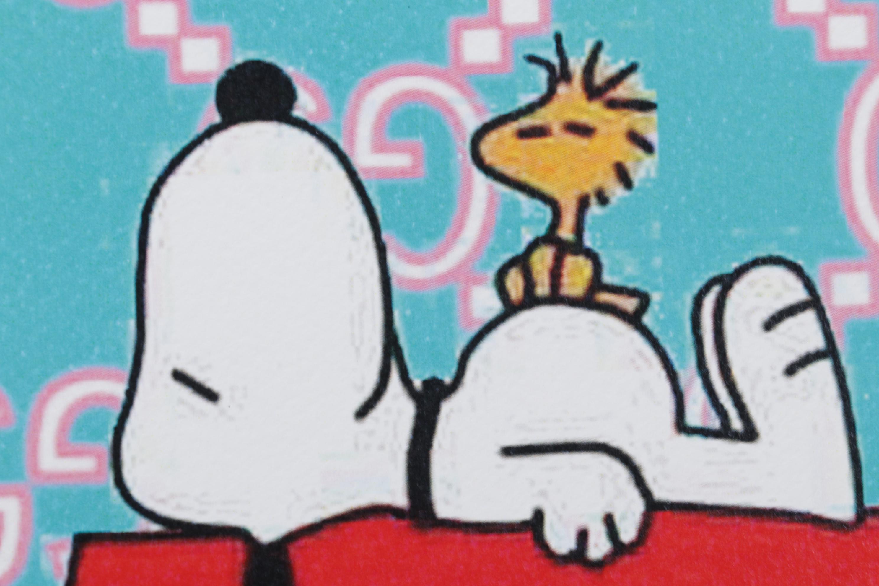 Death NYC Digital Pop Art Print "Charlie Brown, Snoopy, Woodstock / Gucci"