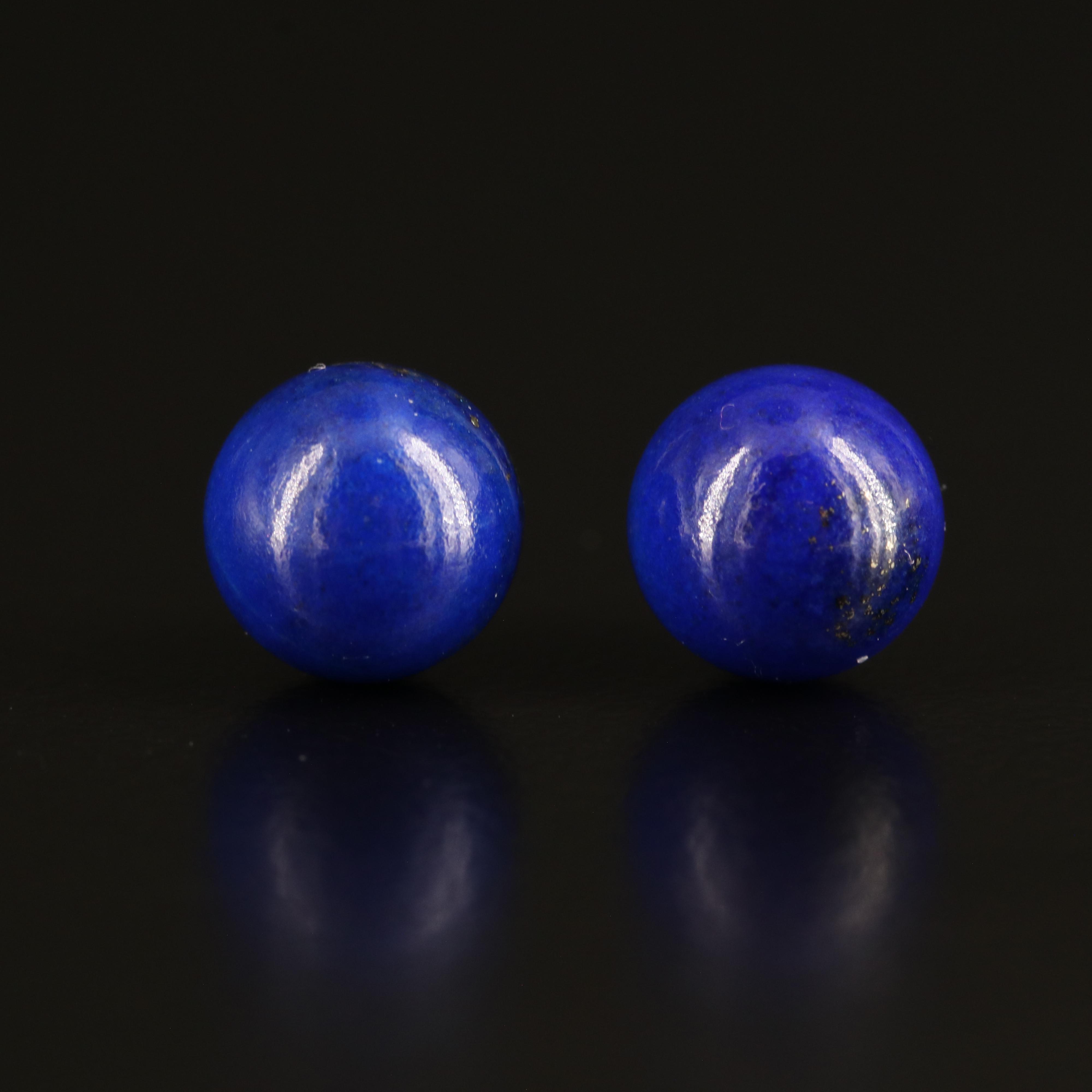 Lapis Lazuli Bracelet and 14K Stud Earrings