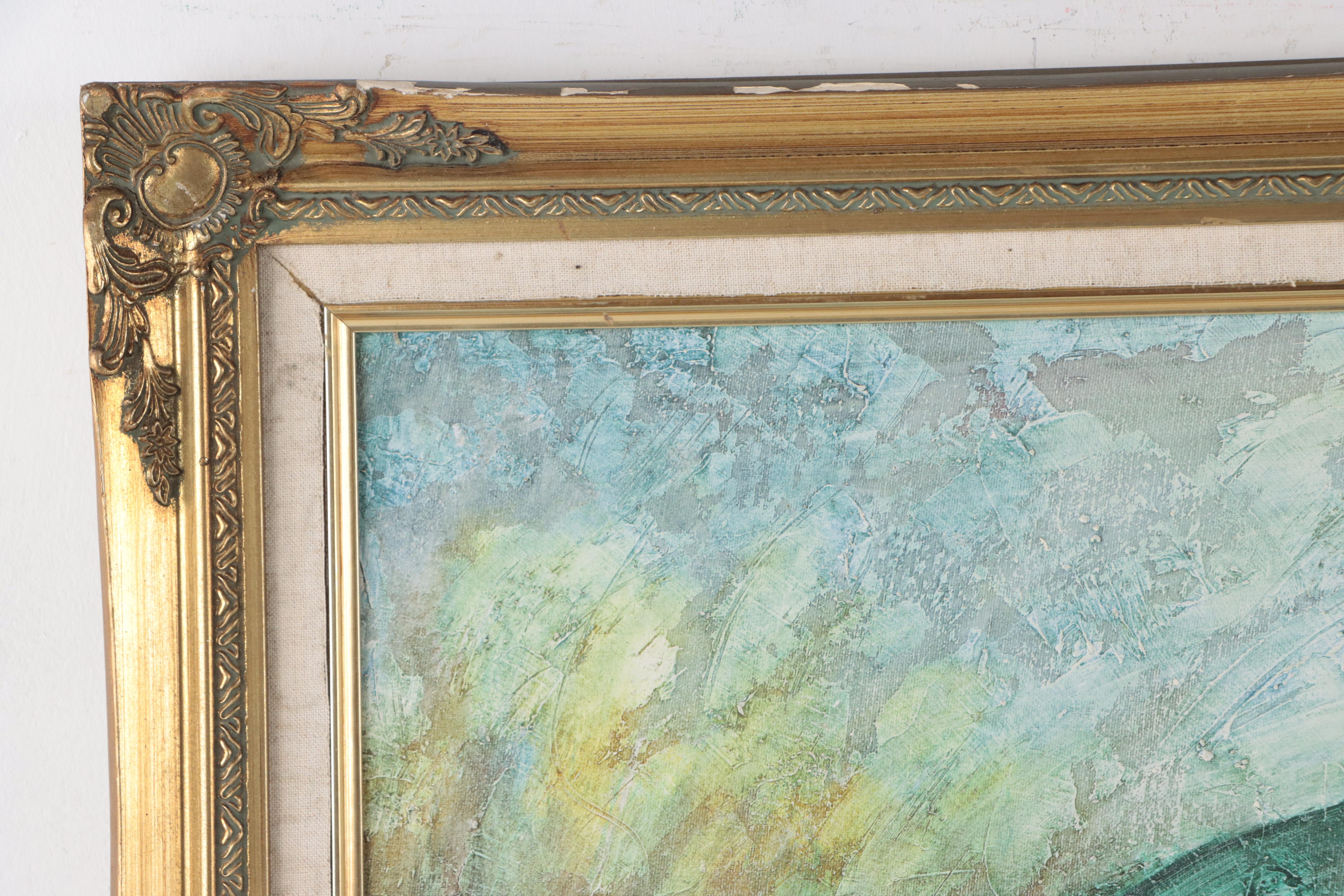 K. James Acrylic Painting of Figure