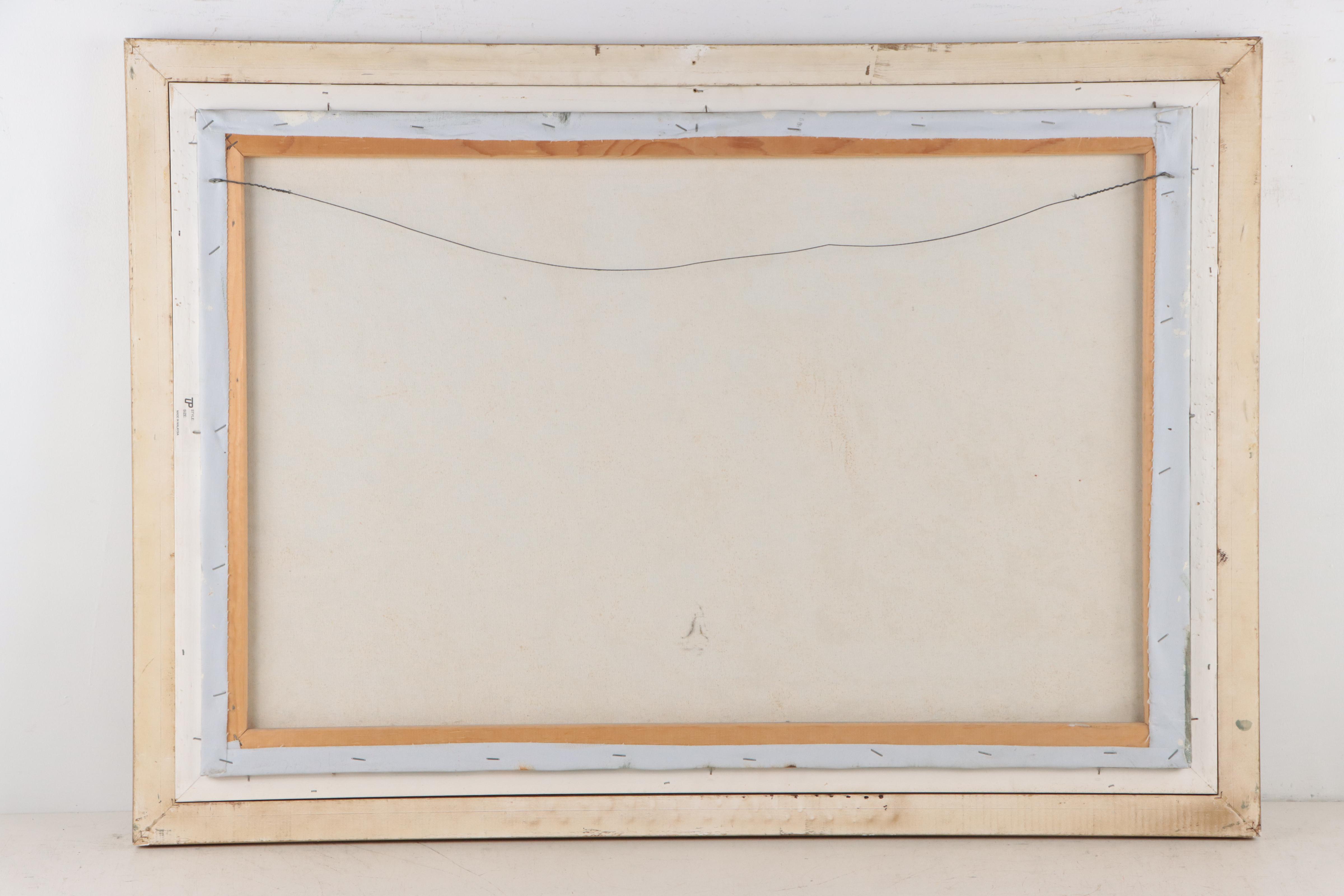 K. James Acrylic Painting of Figure