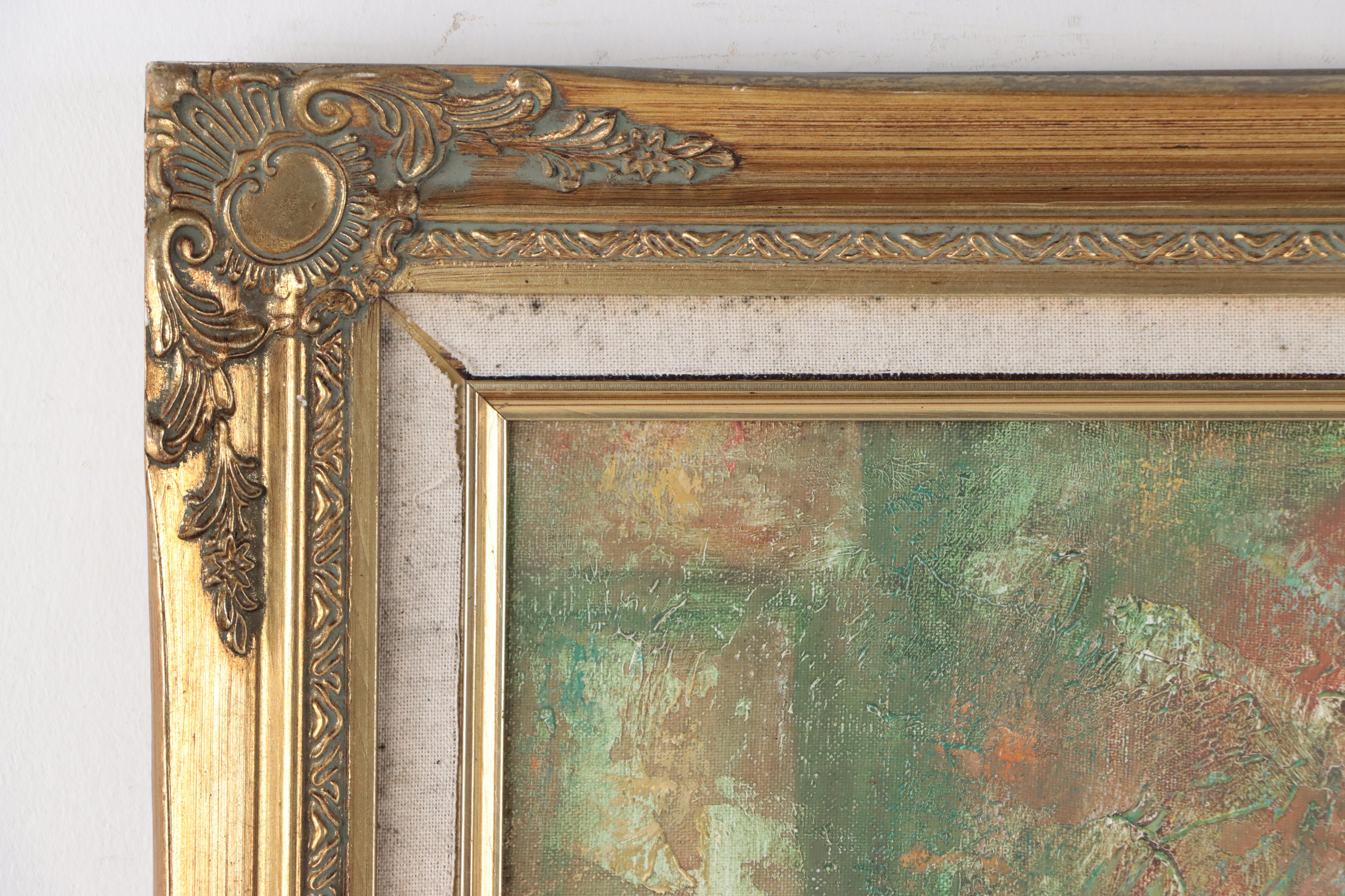 K. James Acrylic Painting of Figure