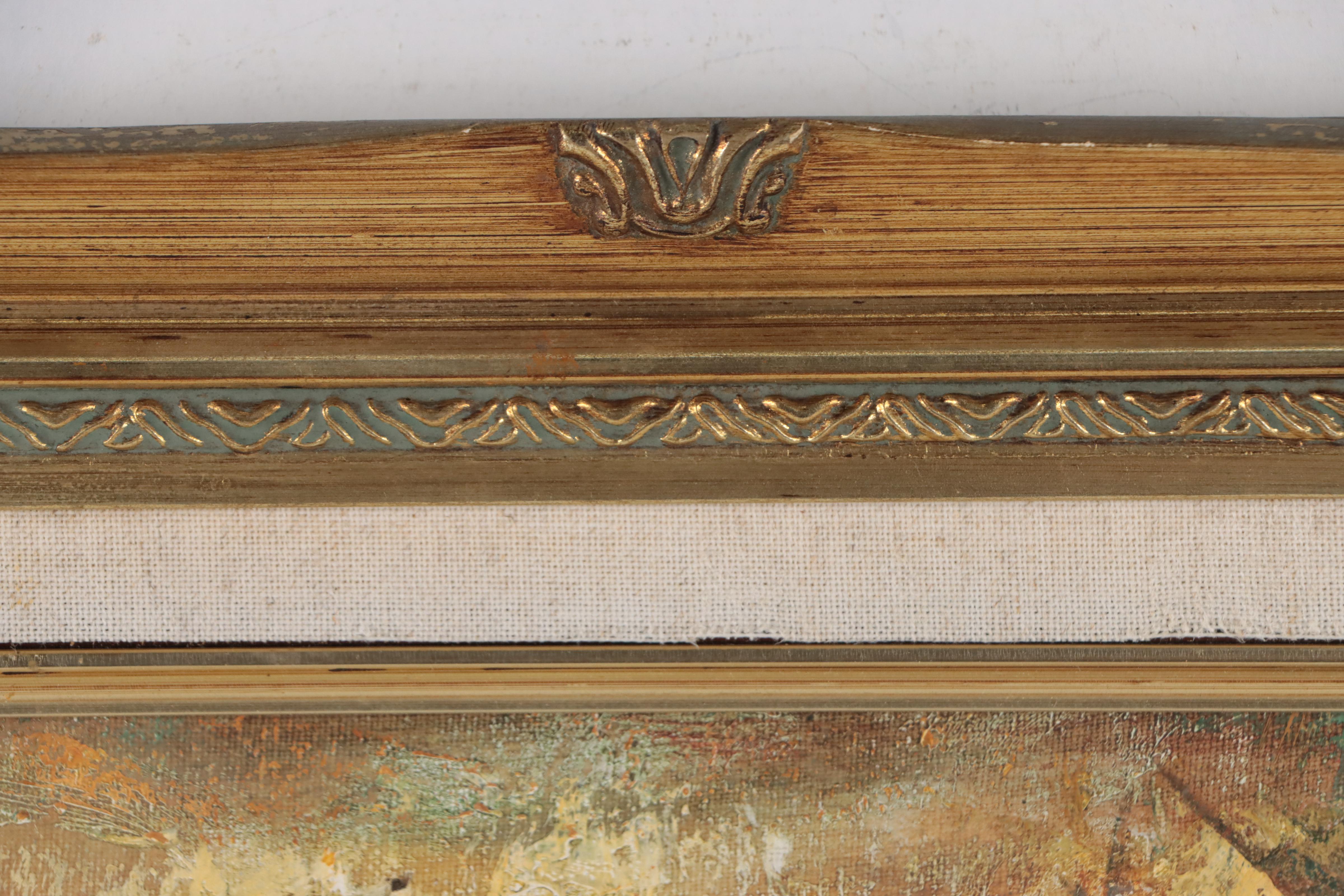 K. James Acrylic Painting of Figure