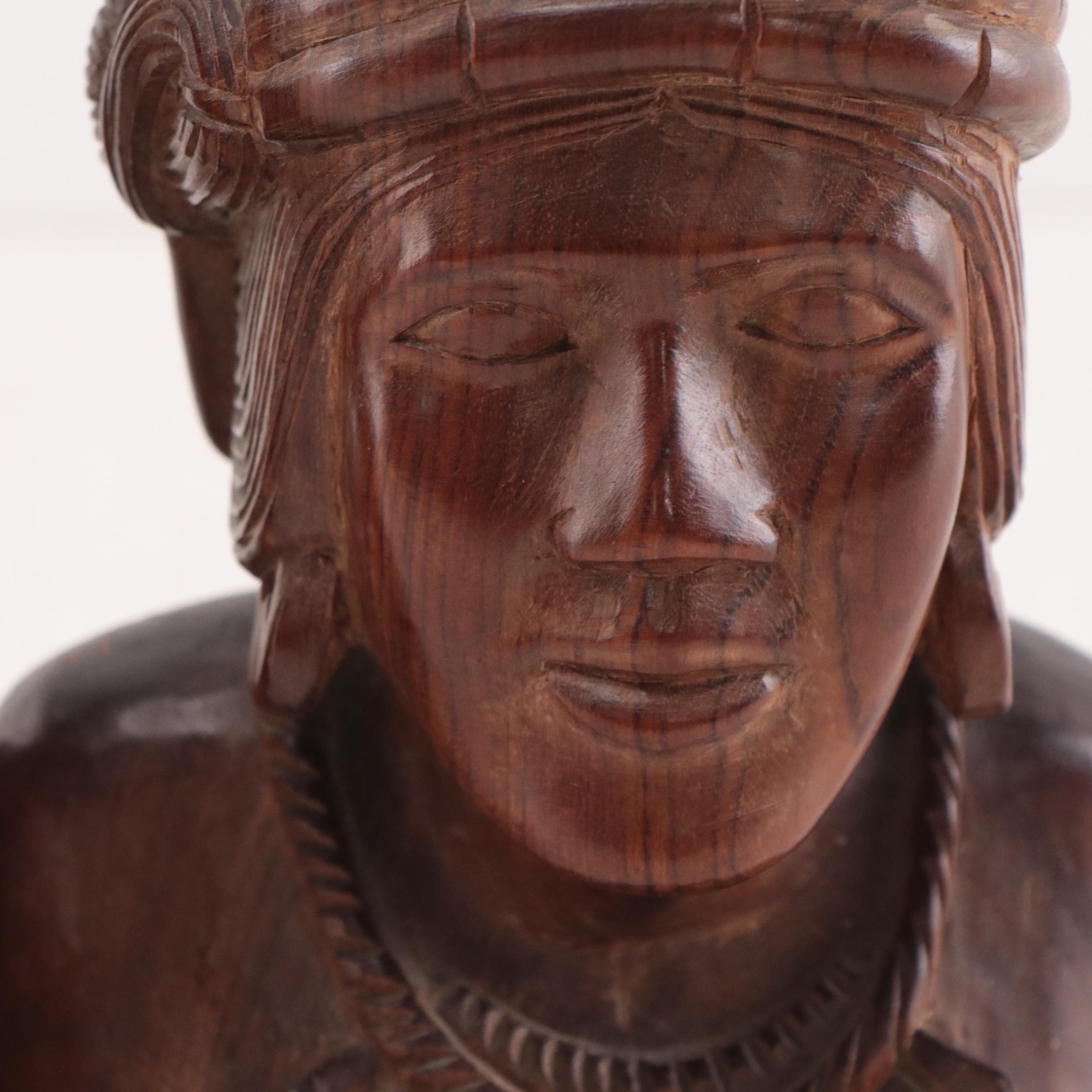 Philippines Carved Wood Figural Sculptures
