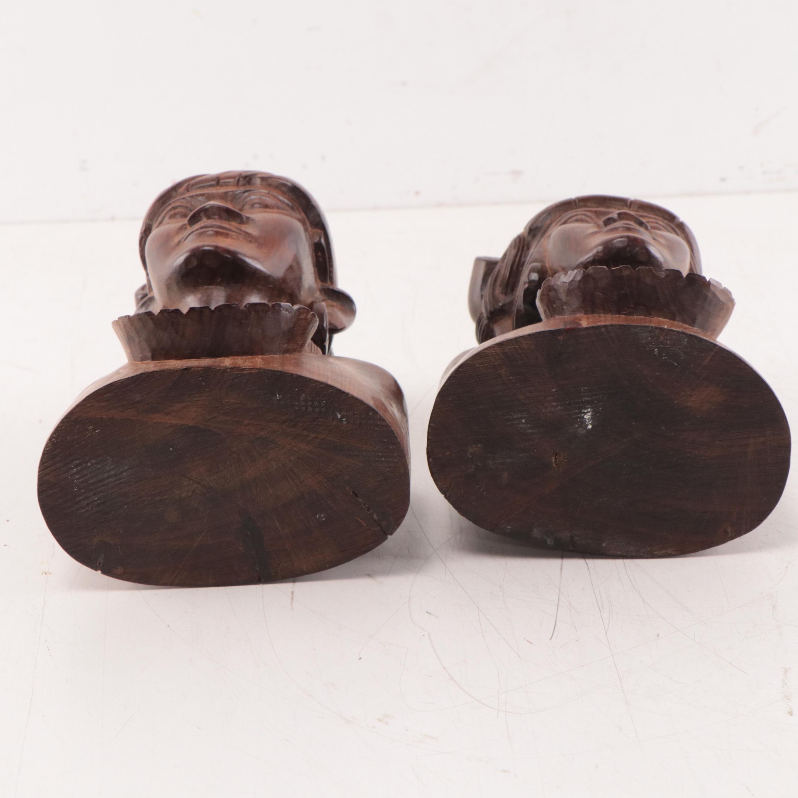 Philippines Carved Wood Figural Sculptures