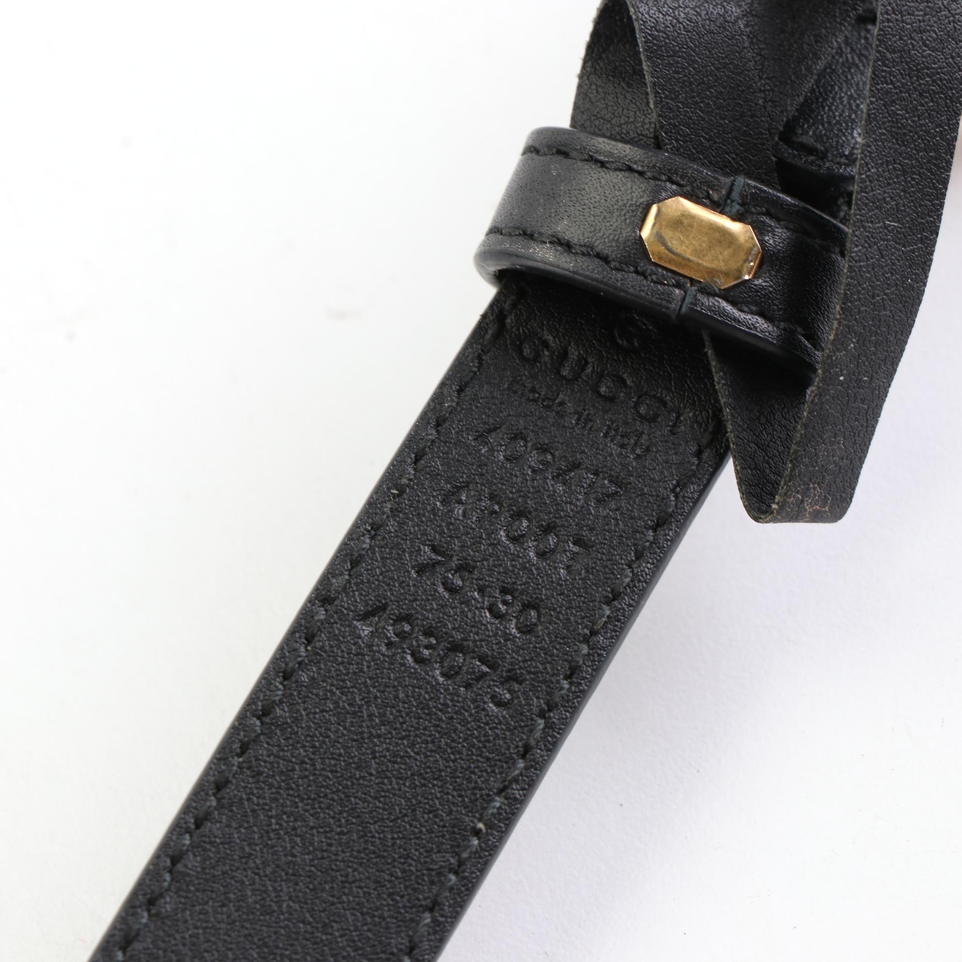 Gucci Leather Belt wth Double G Buckle