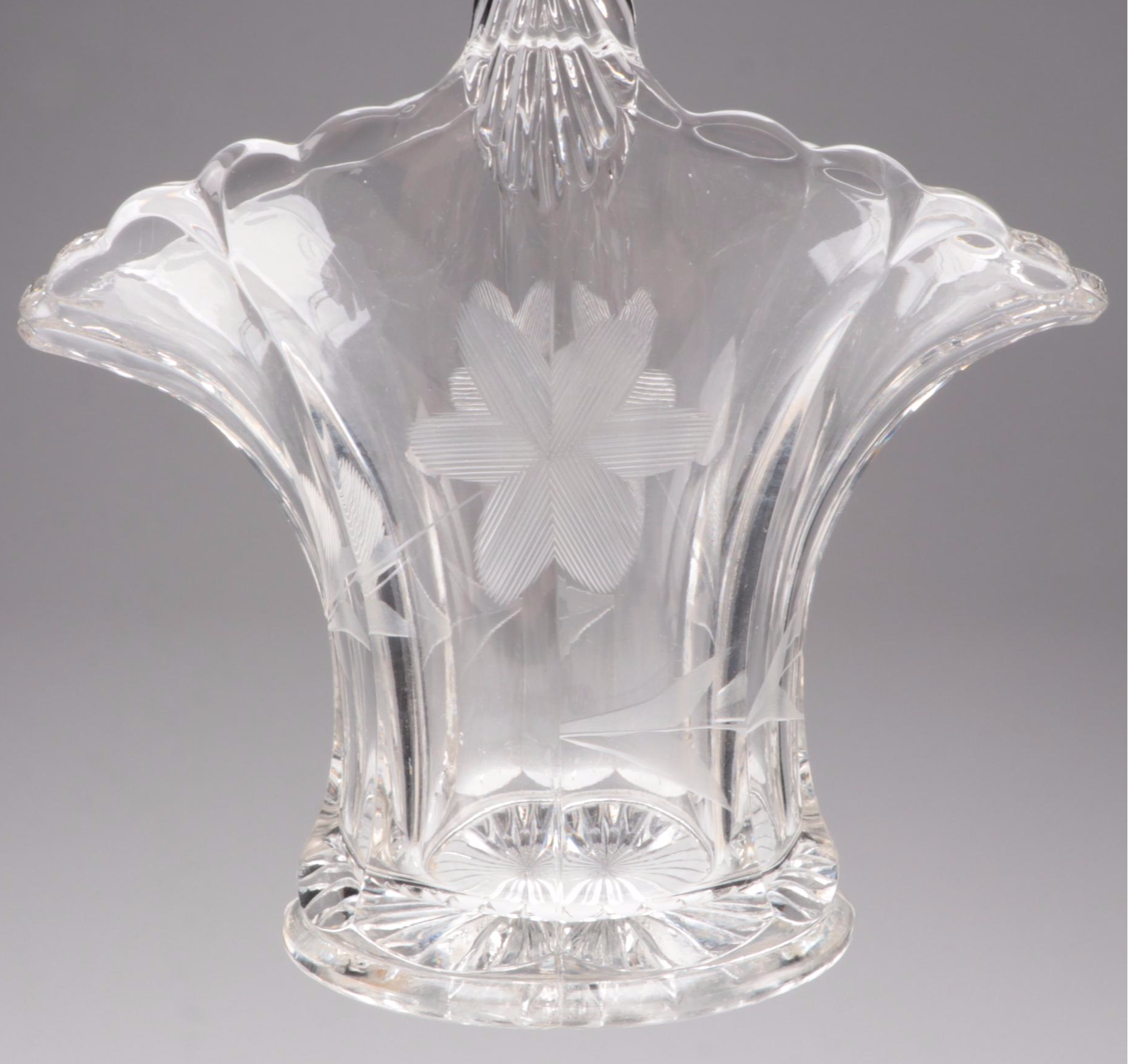 Blue Moon and Star Candy Dish with Other Glassware, 20th Century