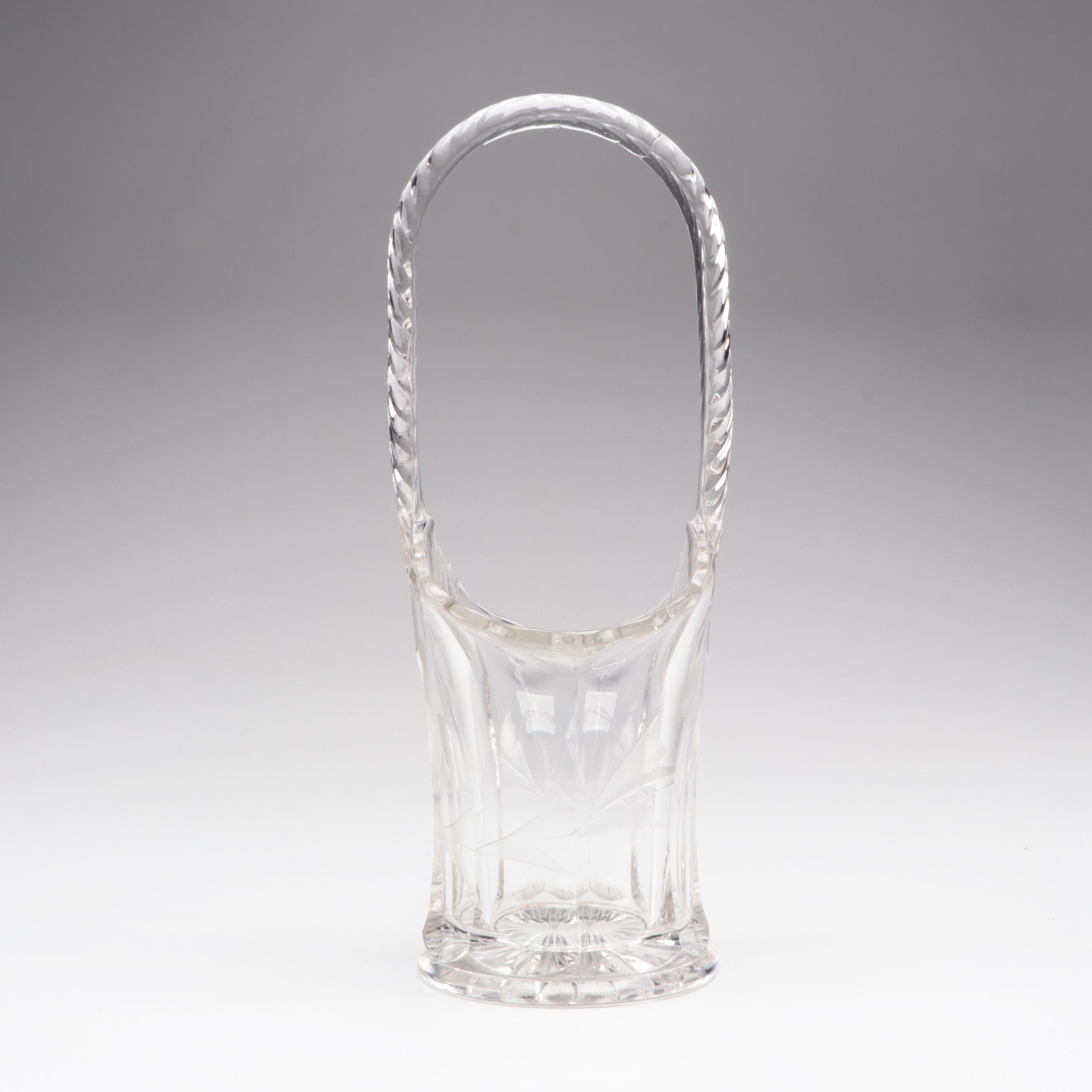 Blue Moon and Star Candy Dish with Other Glassware, 20th Century