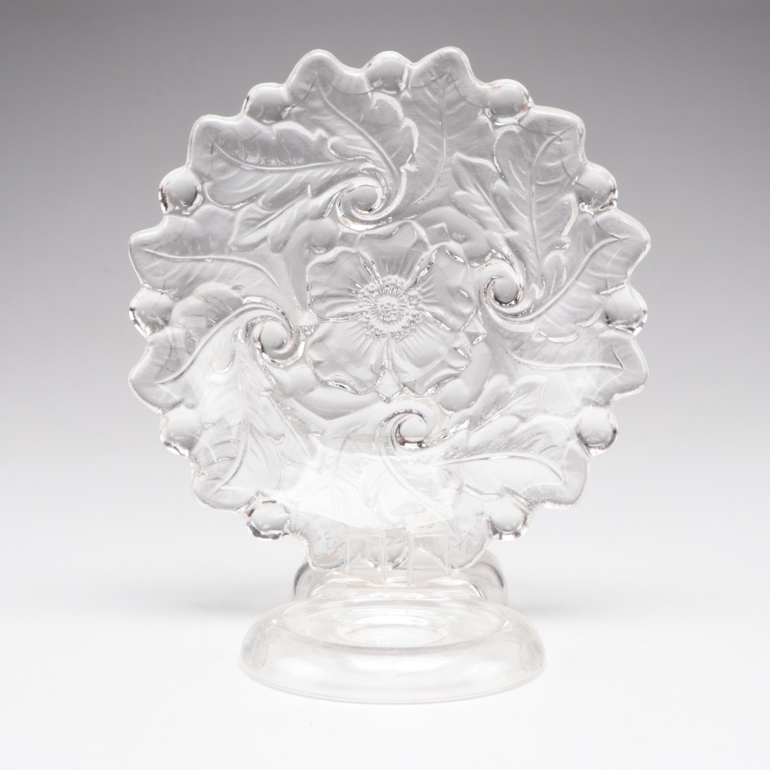 Blue Moon and Star Candy Dish with Other Glassware, 20th Century