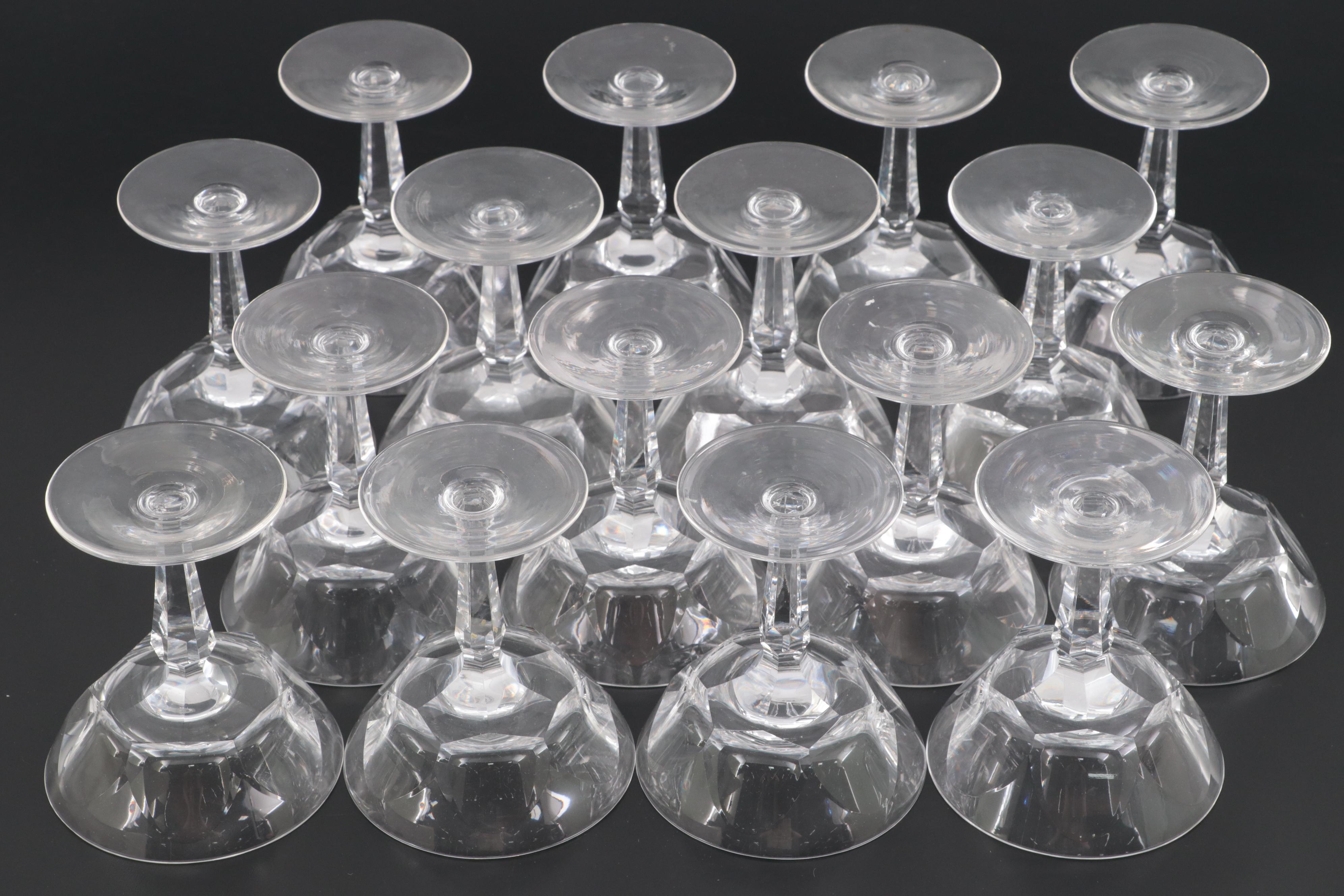 Waterford Crystal "Sheila" Champagne Coupes, Mid to Late 20th Century