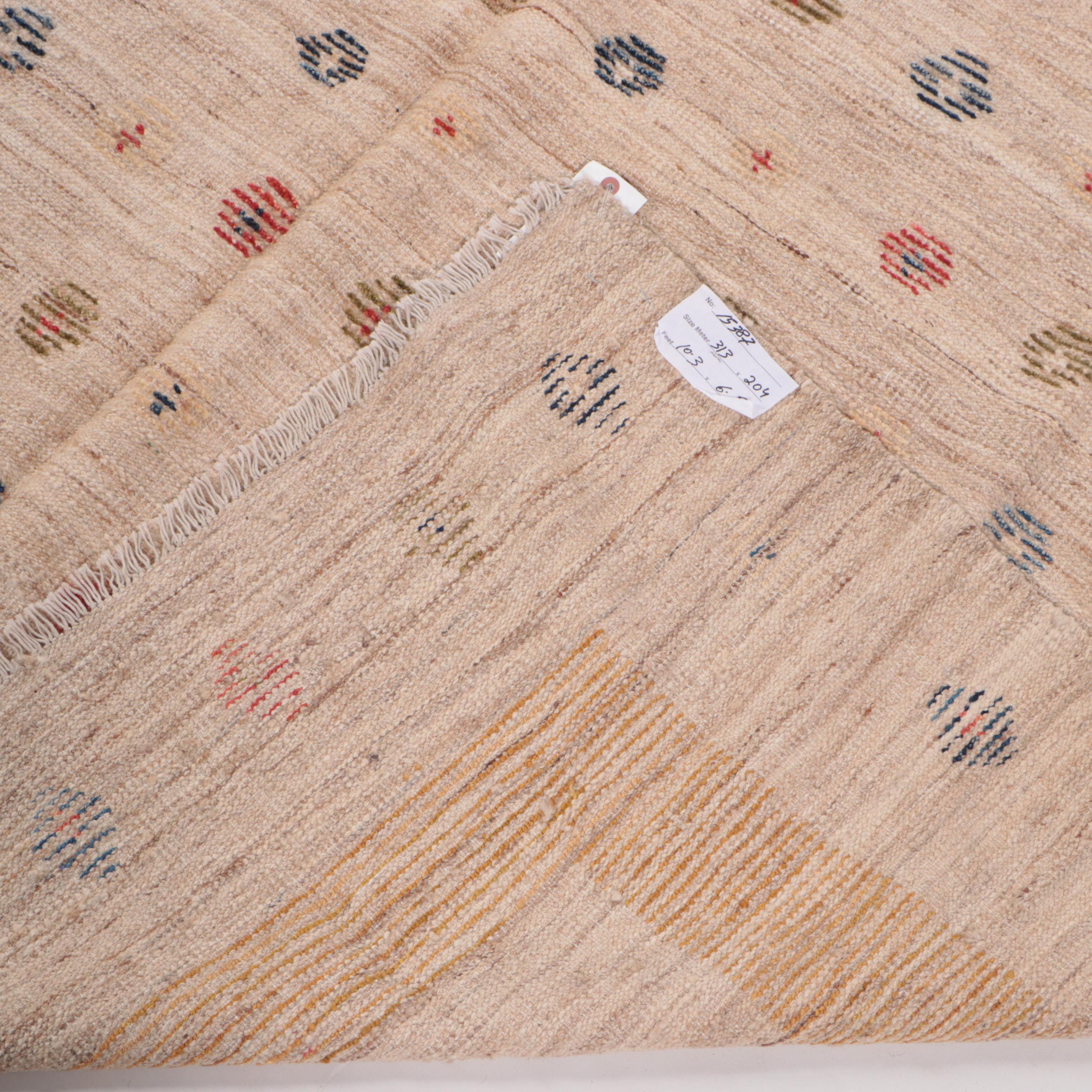 6'9 x 10'5 Handwoven Moroccan Contemporary Style Area Rug