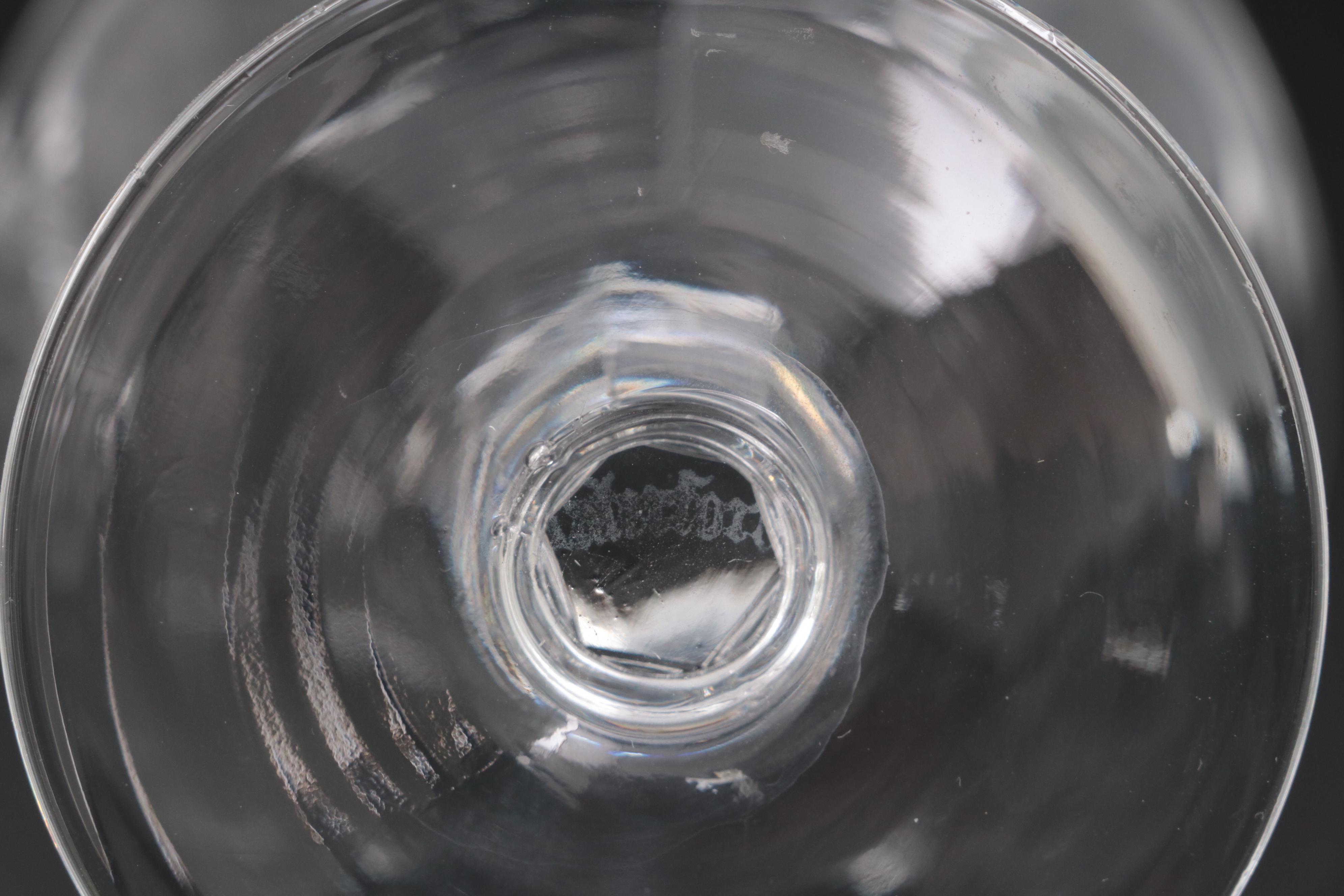 Waterford Crystal "Sheila" Champagne Coupes, Mid to Late 20th Century