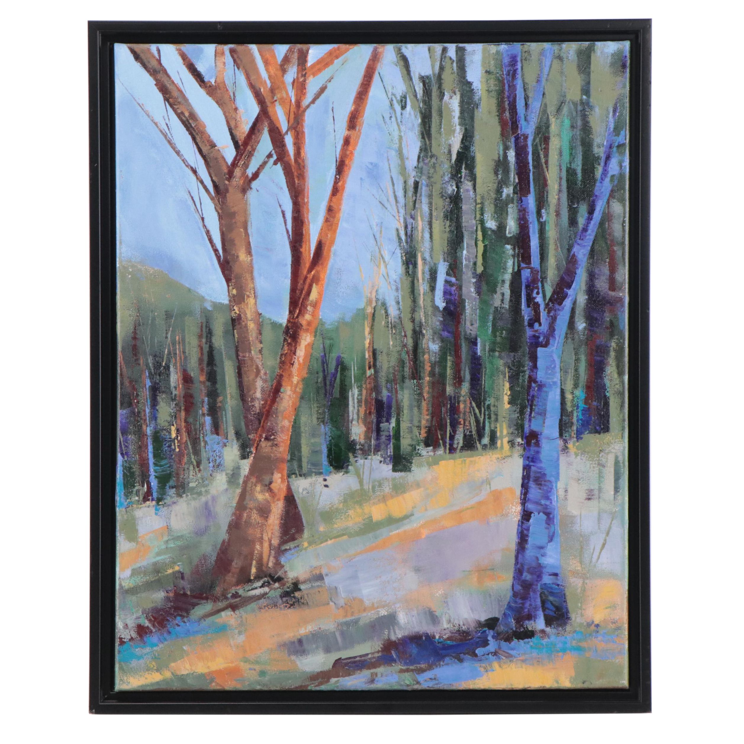 Sanna Acrylic Painting "Quiet Wisdom," 2022