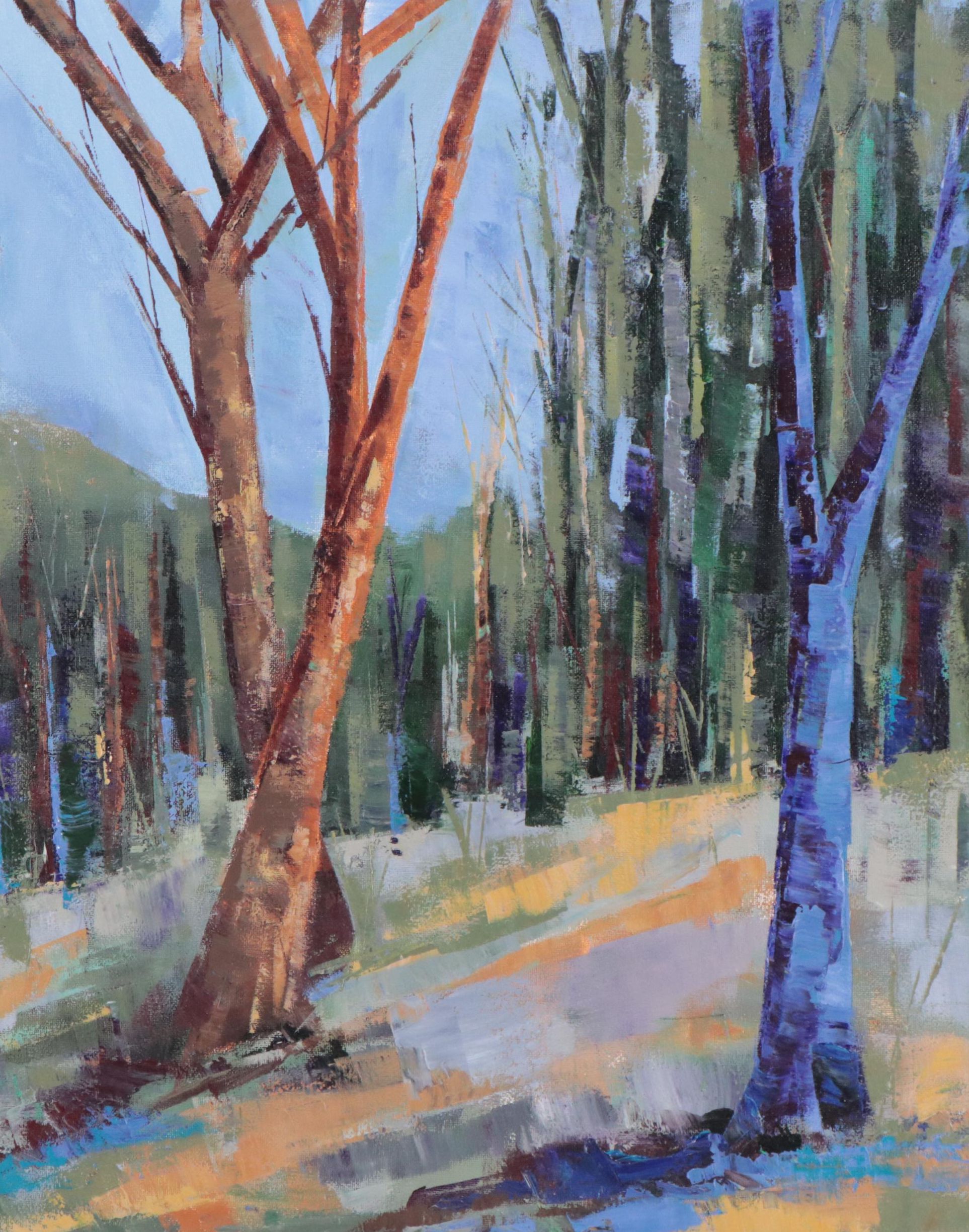 Sanna Acrylic Painting "Quiet Wisdom," 2022