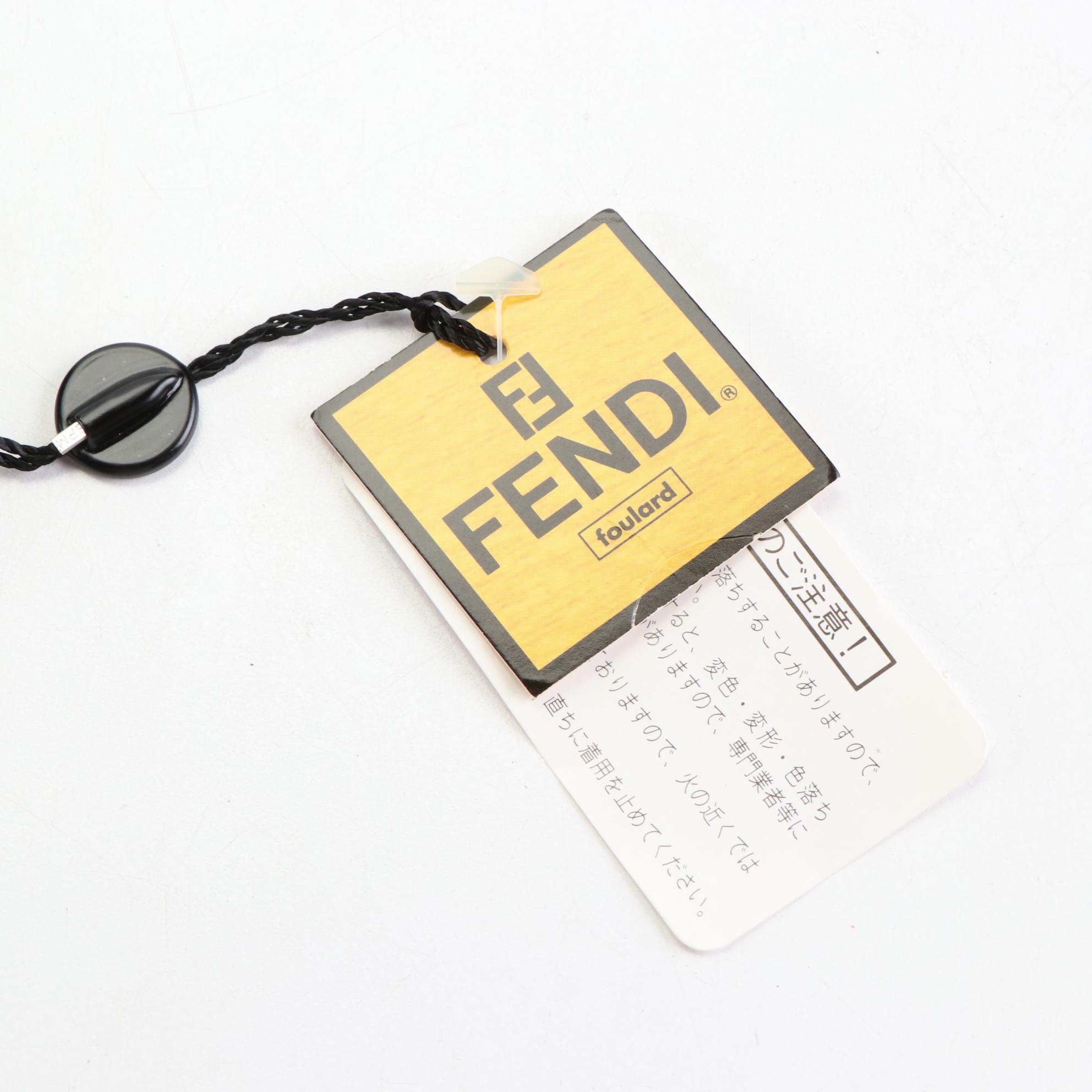 Fendi FF Logo Scarf 90 in Silk Jacquard
