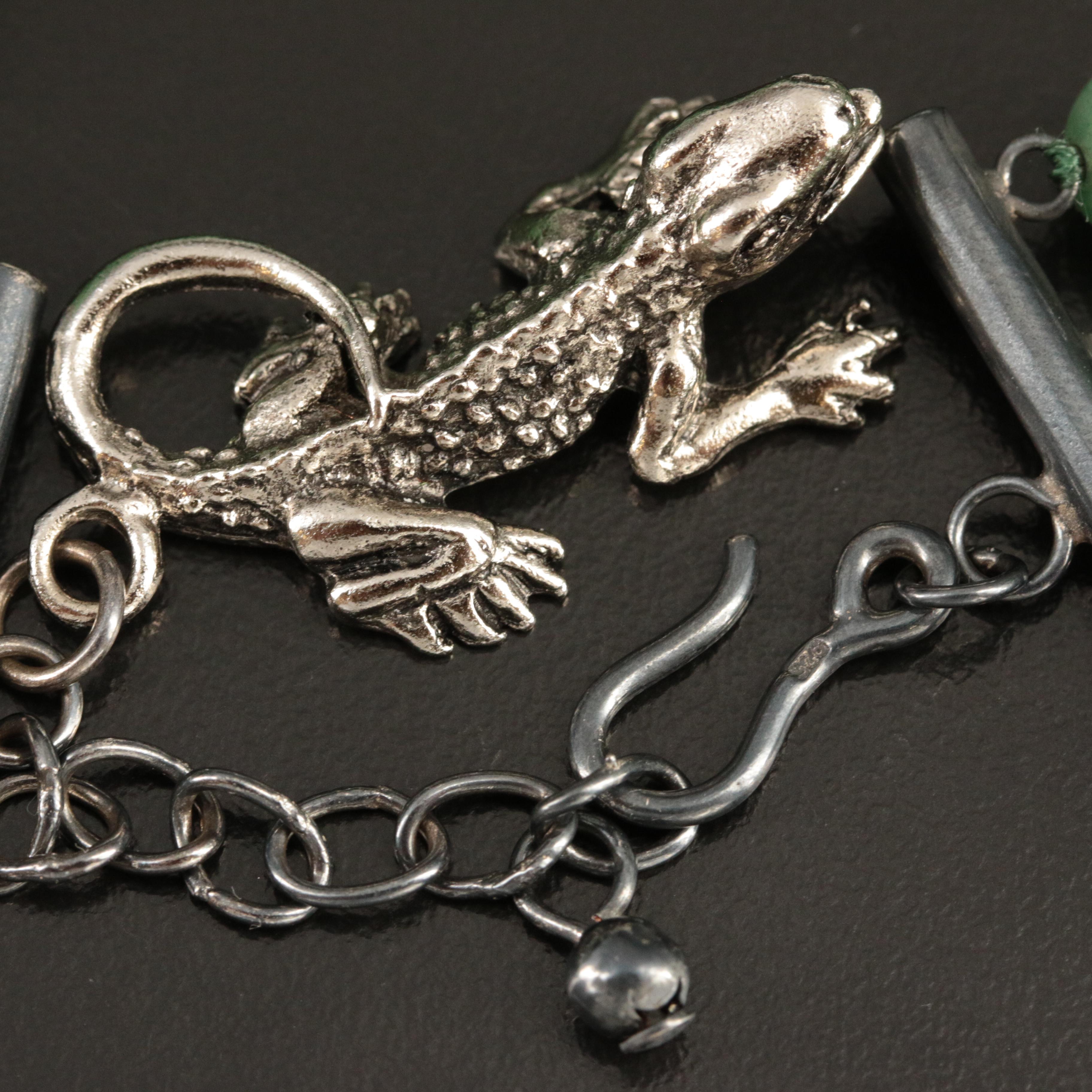 Buddha Finger Puppet on a Serpentine Tablet and Aventurine Bi Disc Necklaces