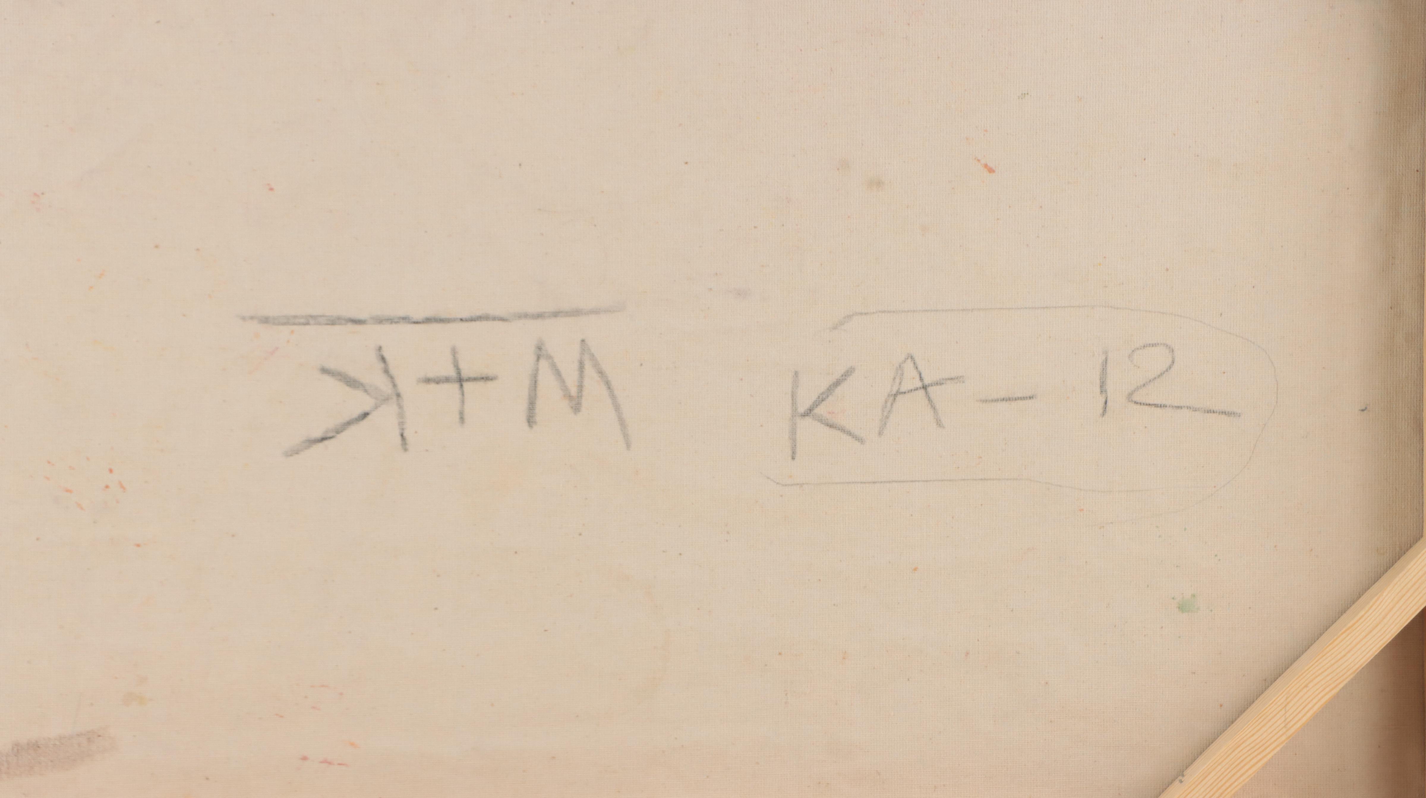 Modenist Mixed Media Painting of Reclining Figures