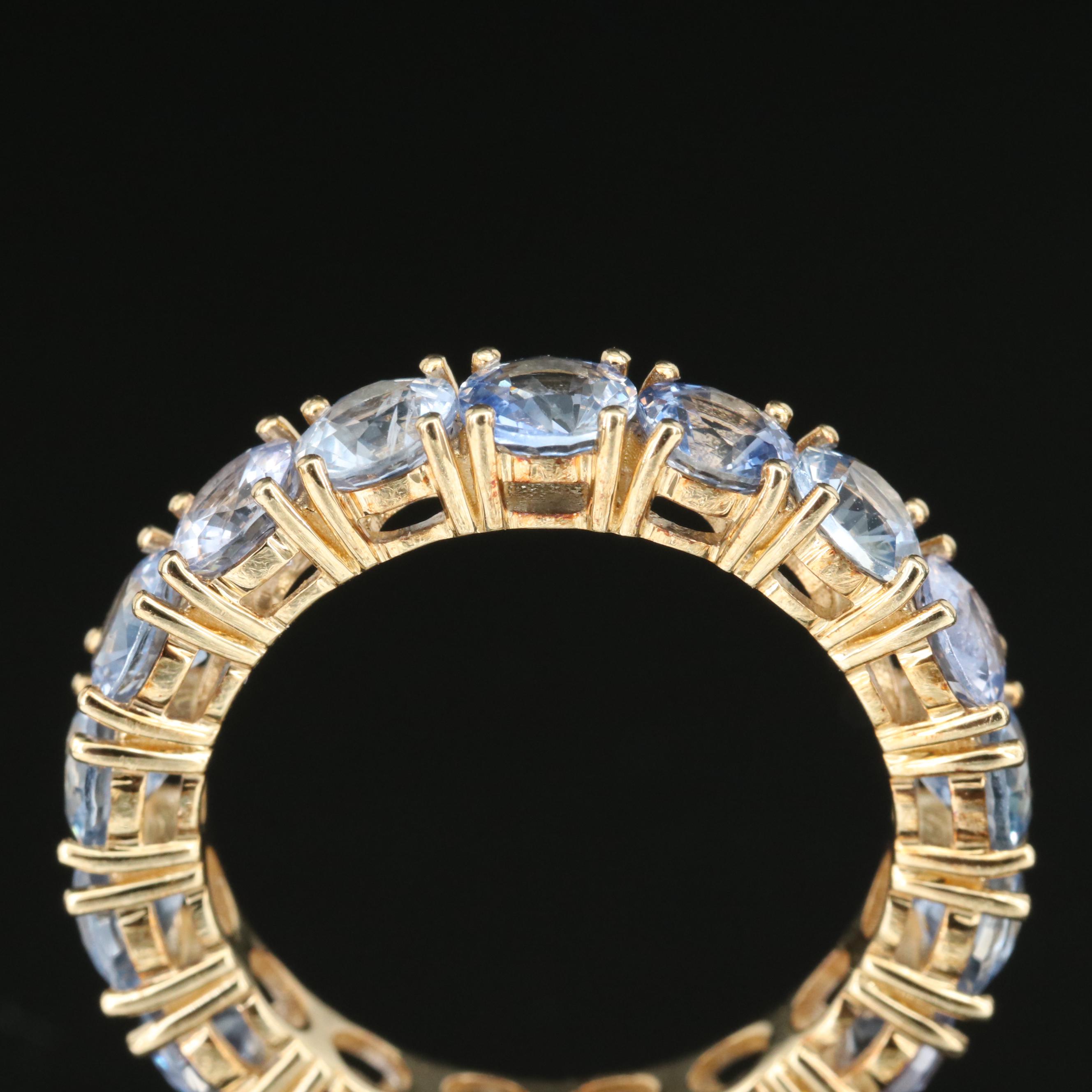 14K Sapphire Eternity Band