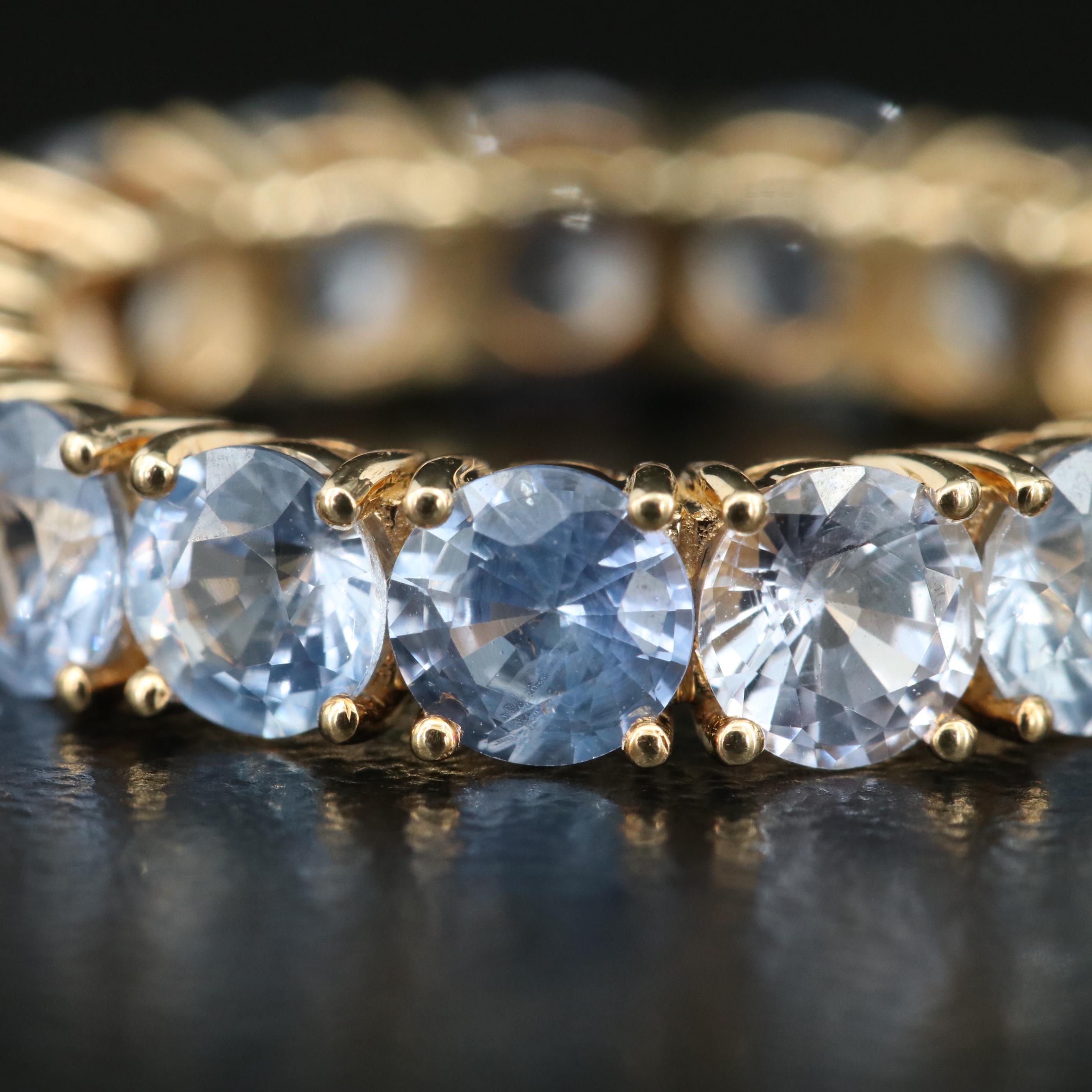 14K Sapphire Eternity Band