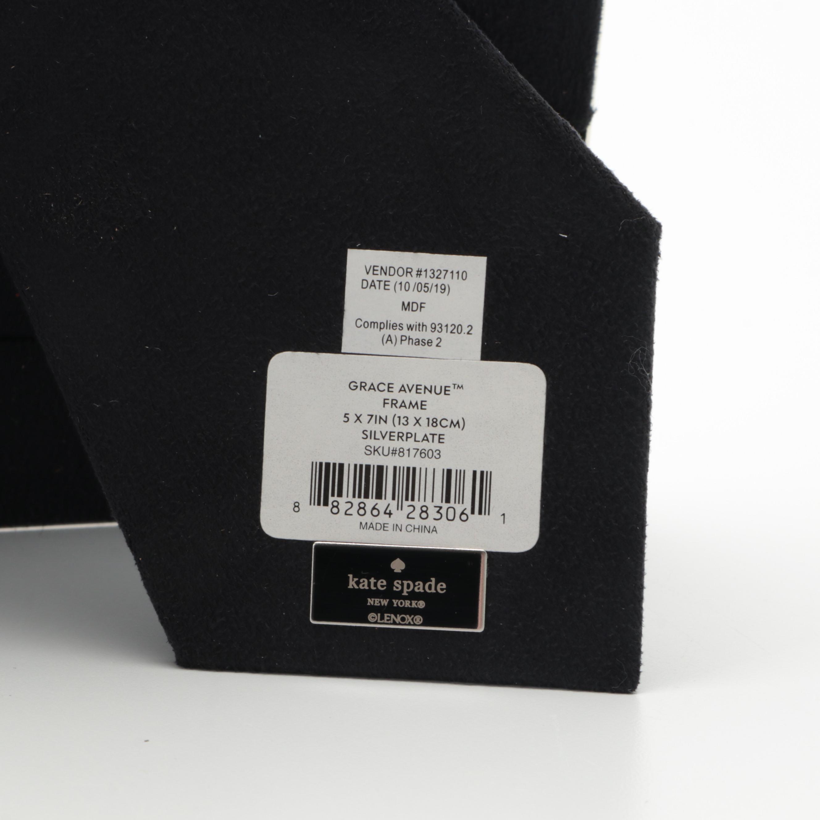 Kate Spade Bow Detail Silver Plate Frame with Assorted Frame Collection