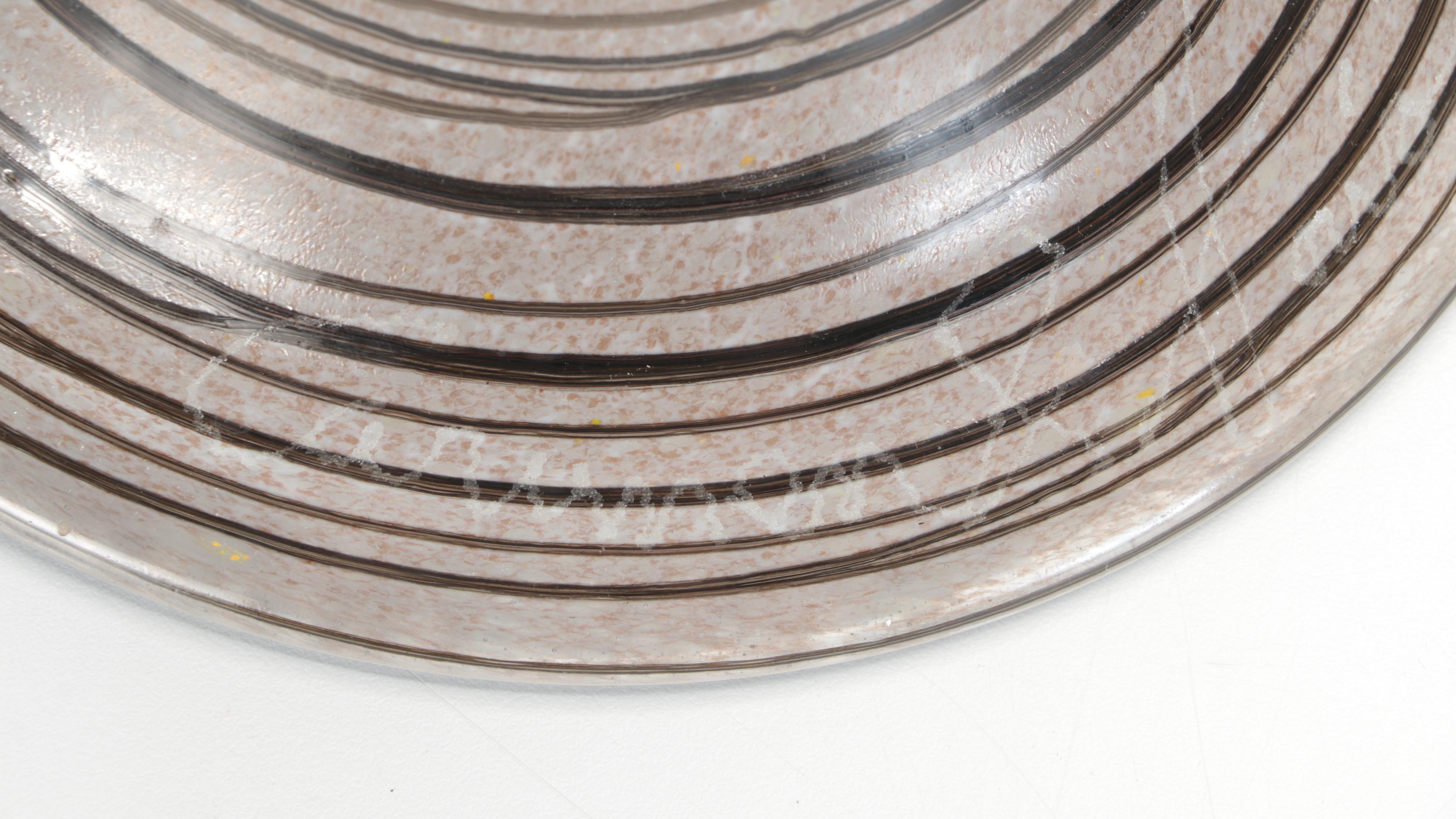 Pedestal Art Glass Sculptural Vase